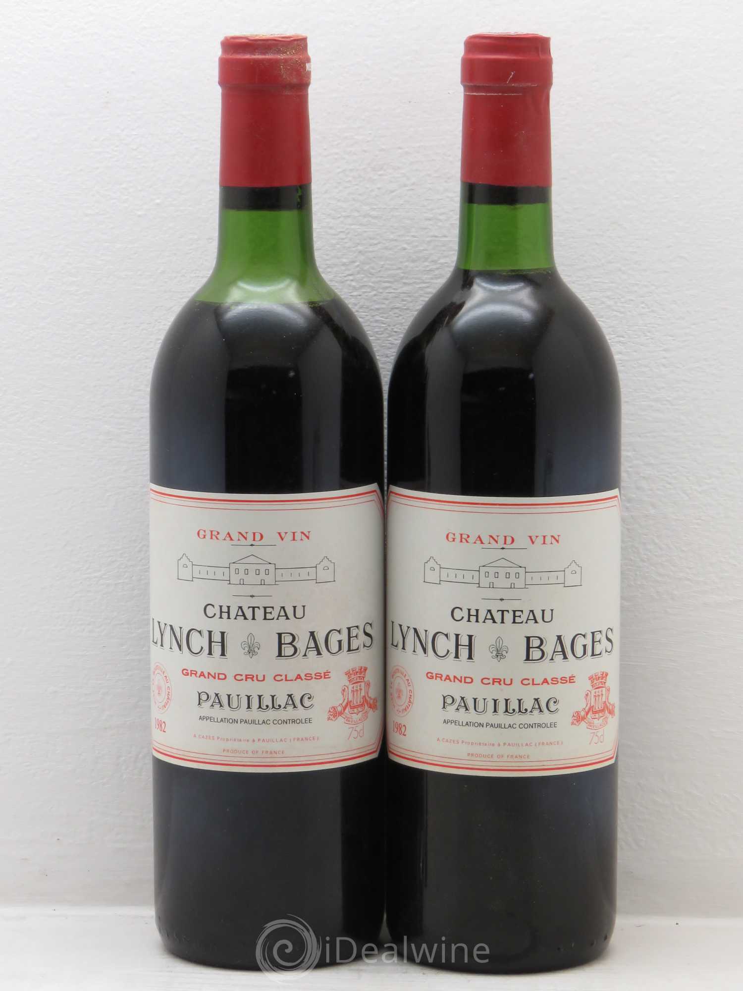 Château Lynch Bages 5ème Grand Cru Classé 1982 - Lot de 2 bouteilles - 0