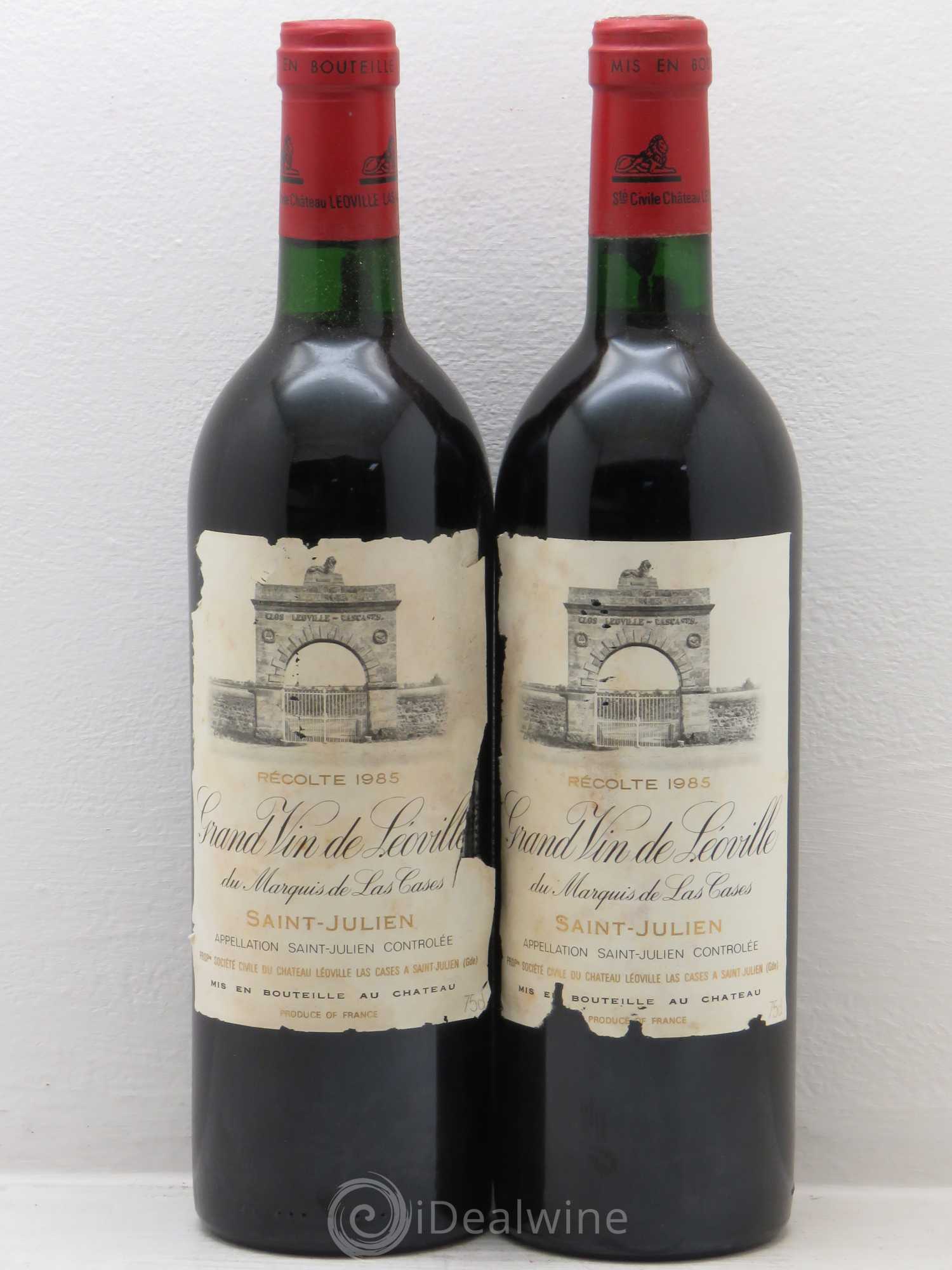 Château Léoville Las Cases 2ème Grand Cru Classé 1985 - Lot de 2 bouteilles - 0
