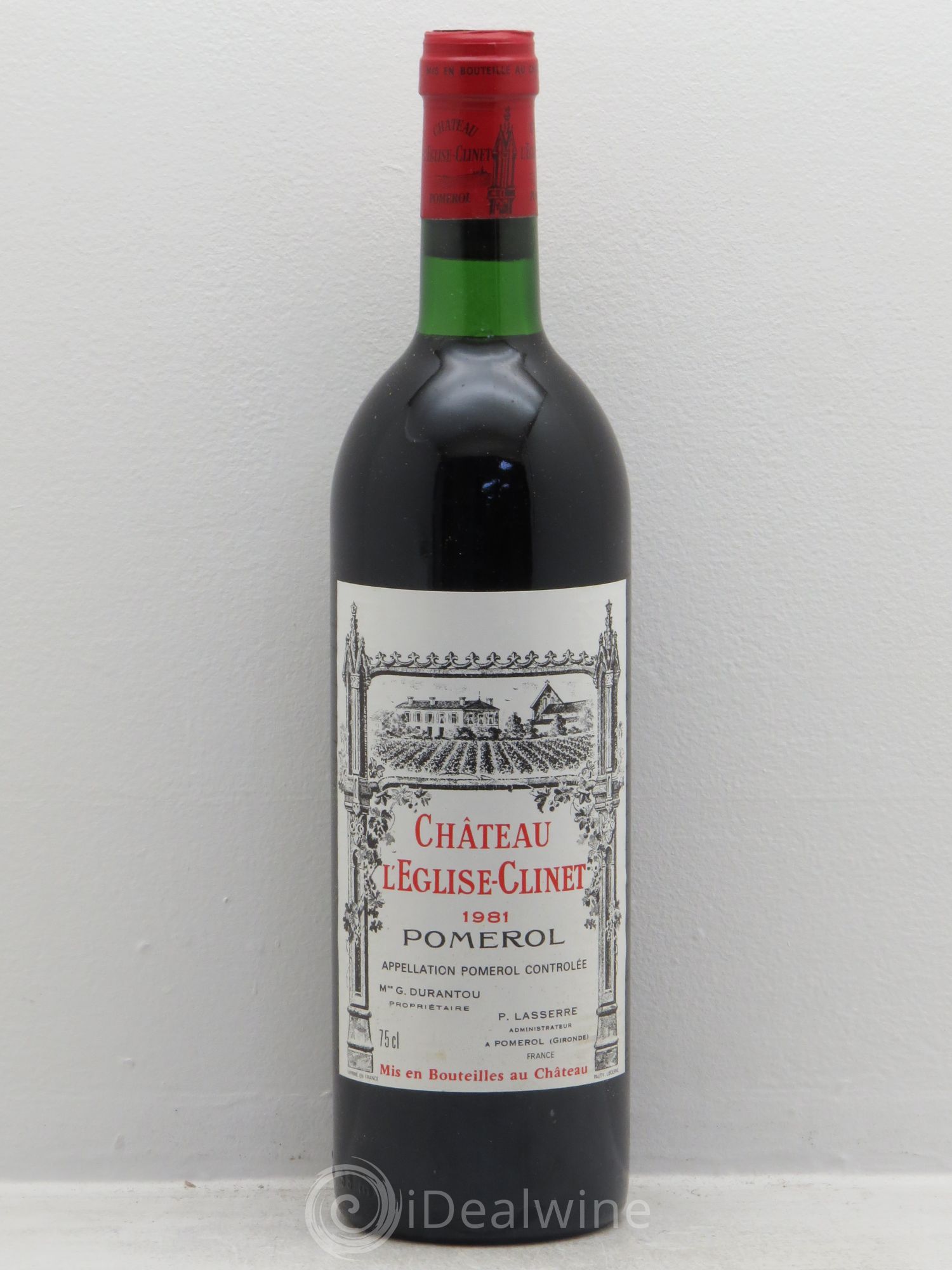 Château l' Église Clinet 1981 - Lot de 1 bouteille - 0