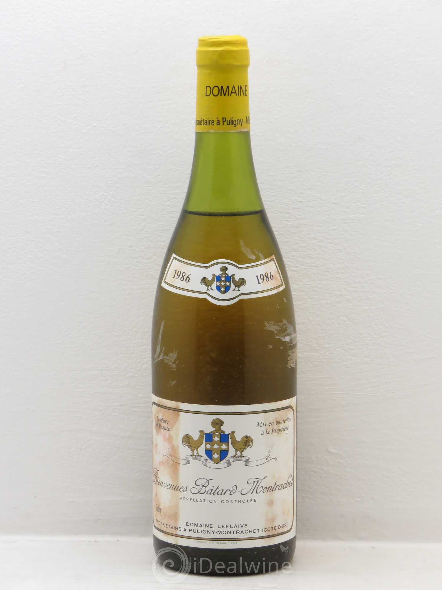 Bienvenues-Bâtard-Montrachet Grand Cru Leflaive (Domaine) 1986 - Lot de 1 bouteille - 0