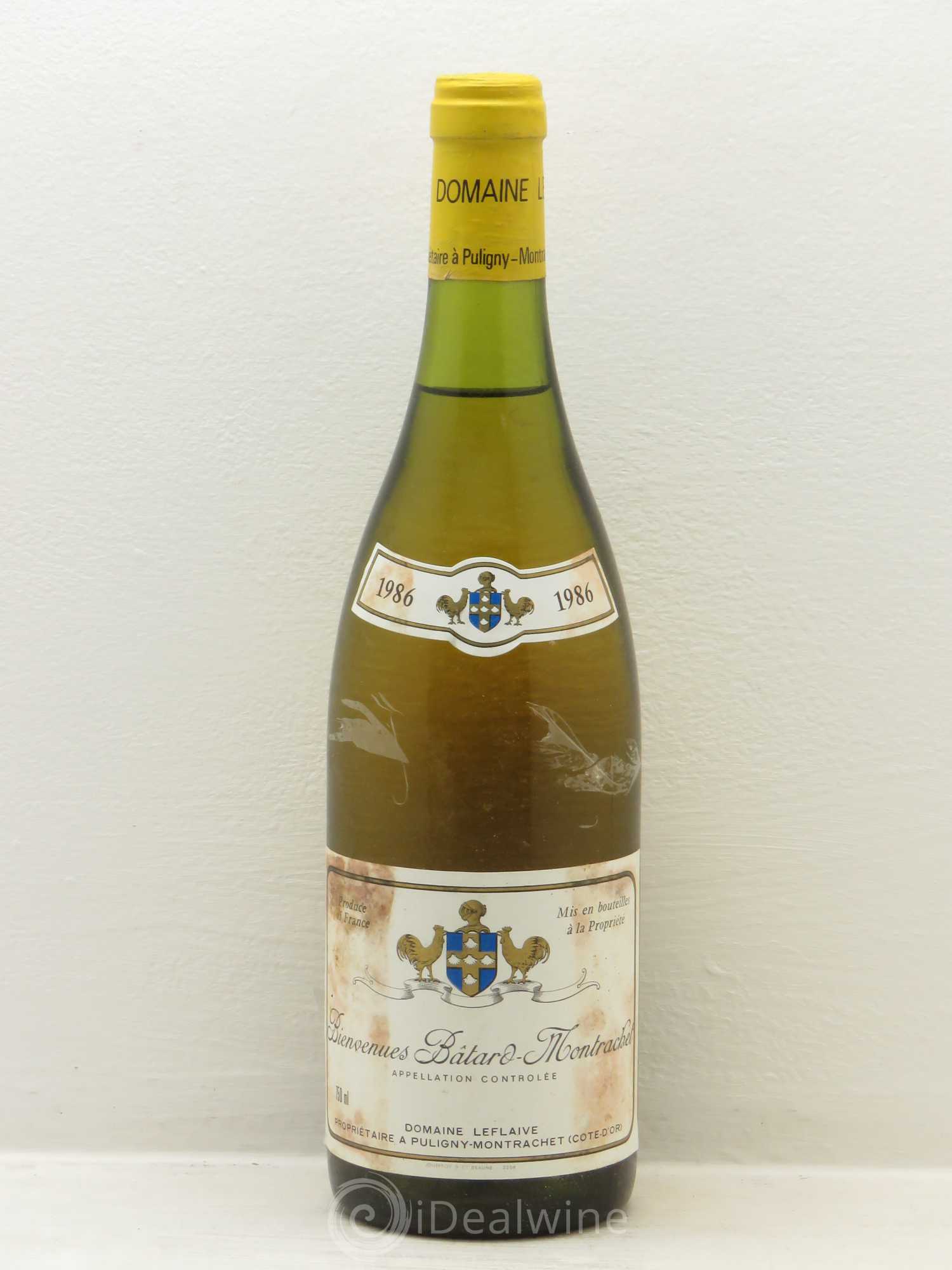 Bienvenues-Bâtard-Montrachet Grand Cru Leflaive (Domaine) 1986 - Lot de 1 bouteille - 0