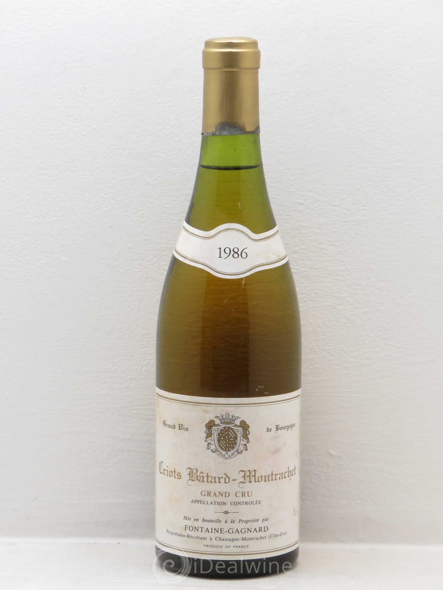Criots-Bâtard-Montrachet Grand Cru Fontaine-Gagnard (Domaine) 1986 - Lot de 1 bouteille - 0