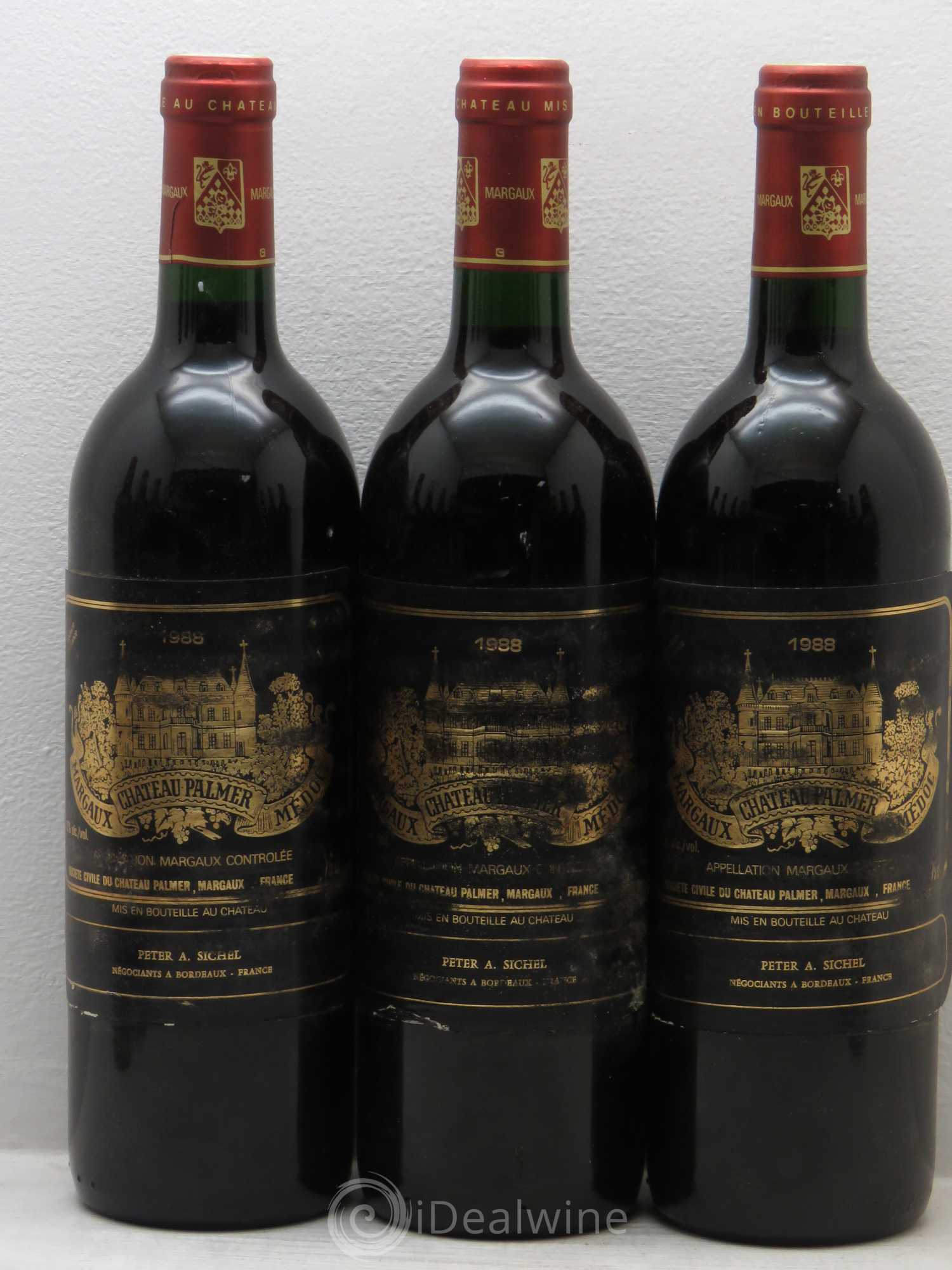 Château Palmer 3ème Grand Cru Classé 1988 - Lot de 12 bouteilles - 1