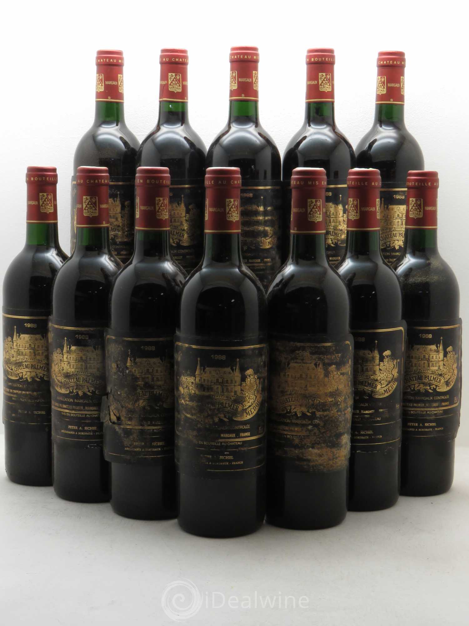 Château Palmer 3ème Grand Cru Classé 1988 - Lot de 12 bouteilles - 0