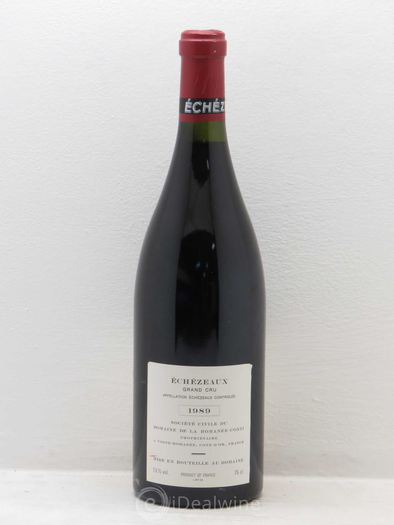 Echezeaux Grand Cru Domaine de la Romanée-Conti 1989 - Lot de 1 bouteille - 1