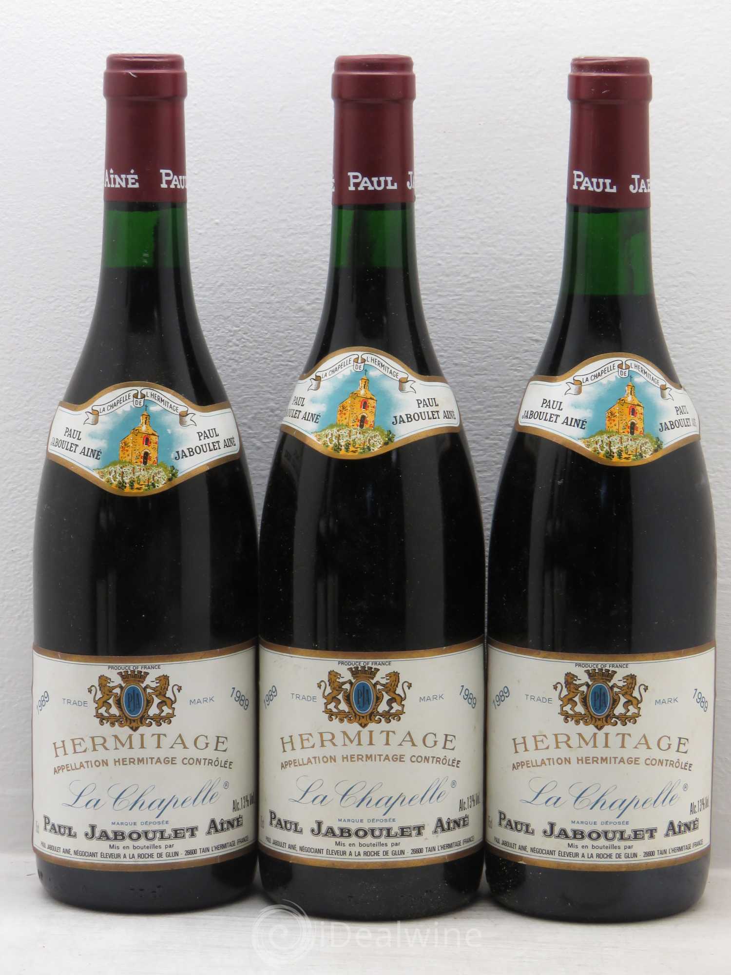 Hermitage La Chapelle Paul Jaboulet Ainé 1989 - Lot de 6 bouteilles - 1