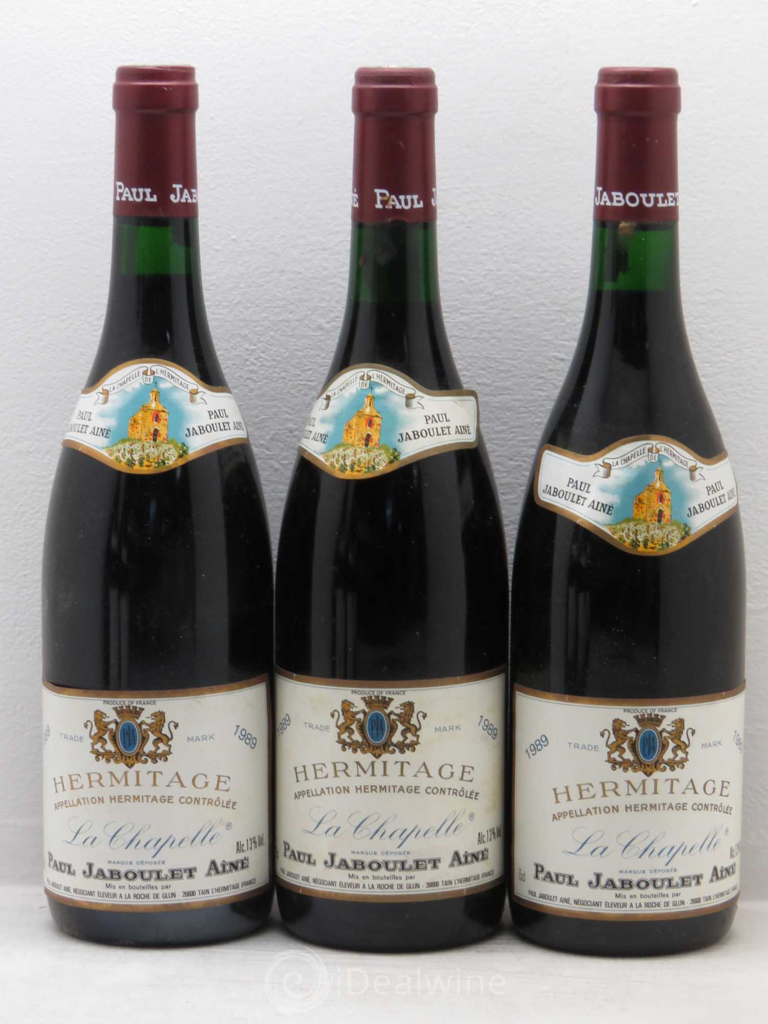 Hermitage La Chapelle Paul Jaboulet Ainé 1989 - Lot de 6 bouteilles - 1