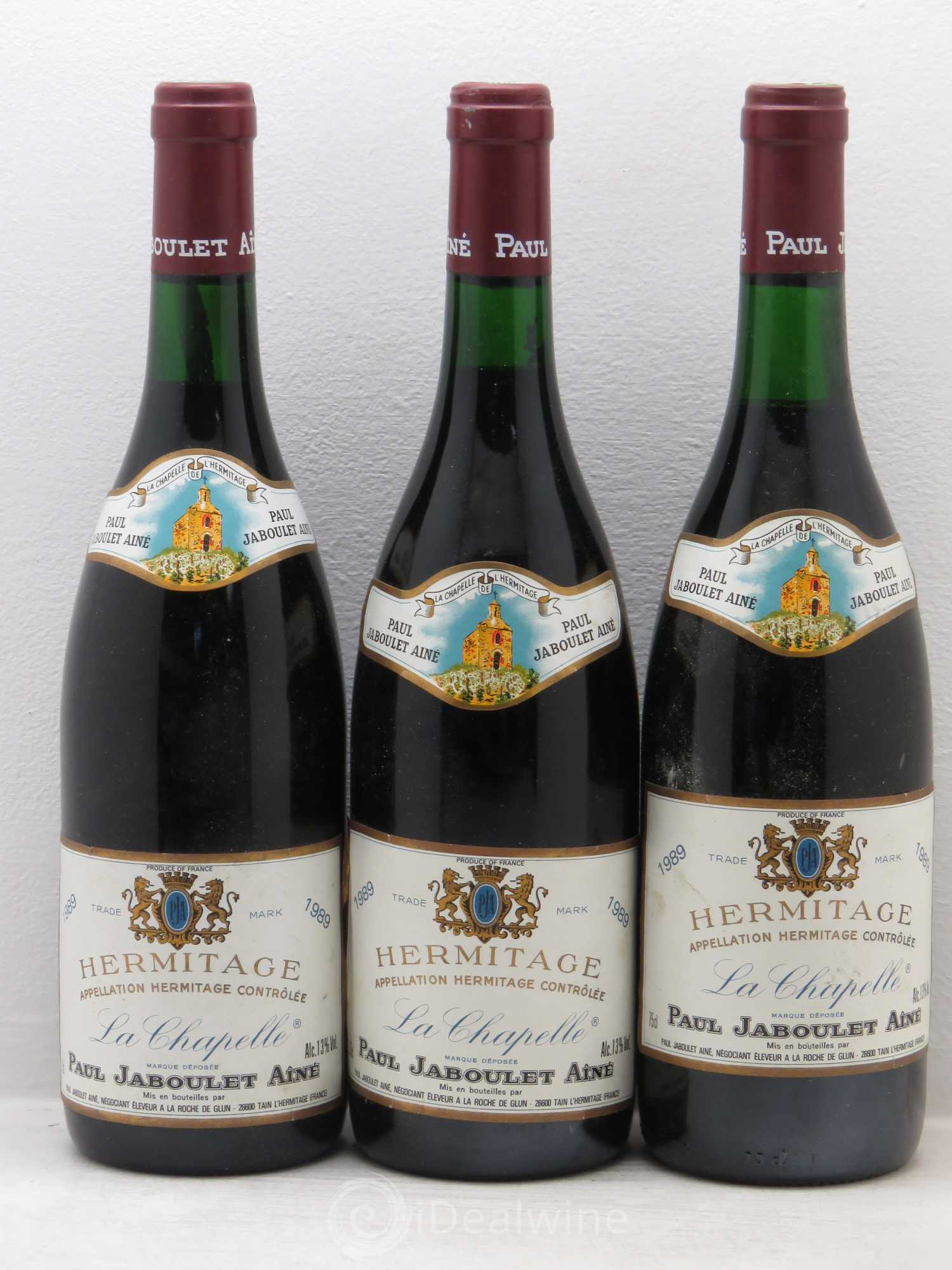 Hermitage La Chapelle Paul Jaboulet Ainé 1989 - Lot de 6 bouteilles - 2