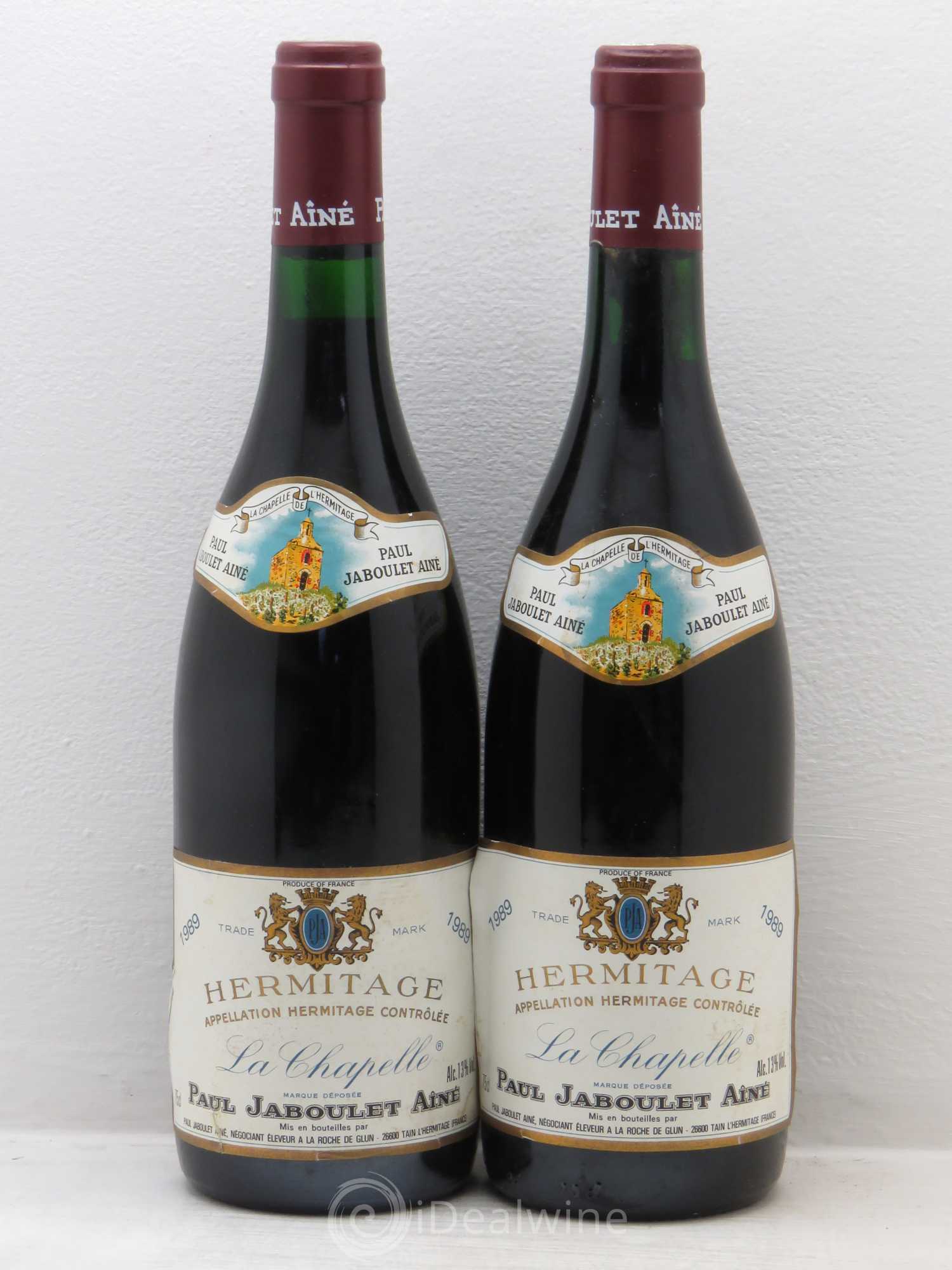 Hermitage La Chapelle Paul Jaboulet Ainé 1989 - Lot de 2 bouteilles - 0