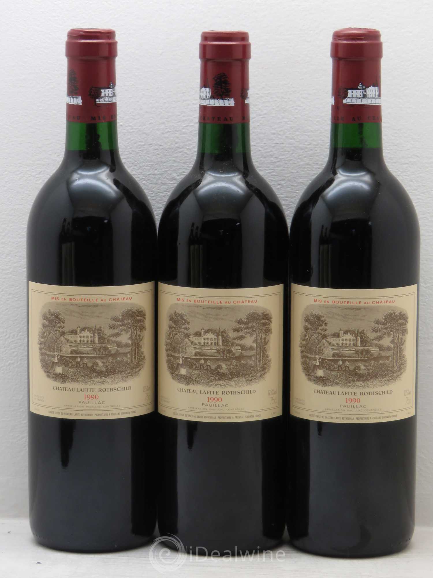 Château Lafite Rothschild 1er Grand Cru Classé 1990 - Lot de 6 bouteilles - 1