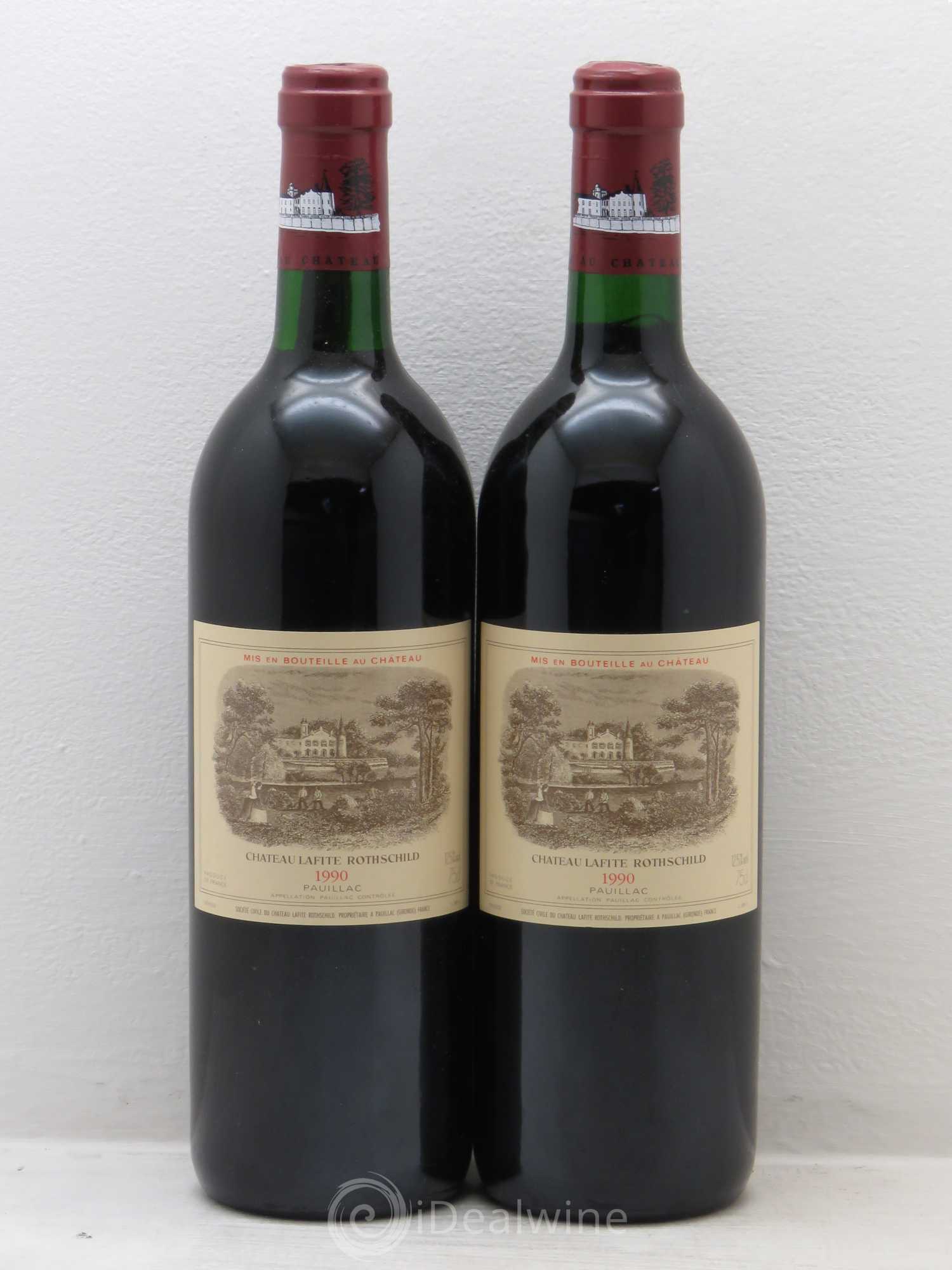 Château Lafite Rothschild 1er Grand Cru Classé 1990 - Lot de 2 bouteilles - 0