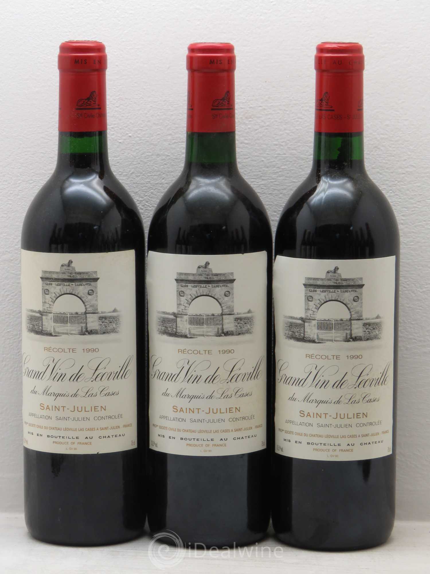 Château Léoville Las Cases 2ème Grand Cru Classé 1990 - Lot de 12 bouteilles - 1