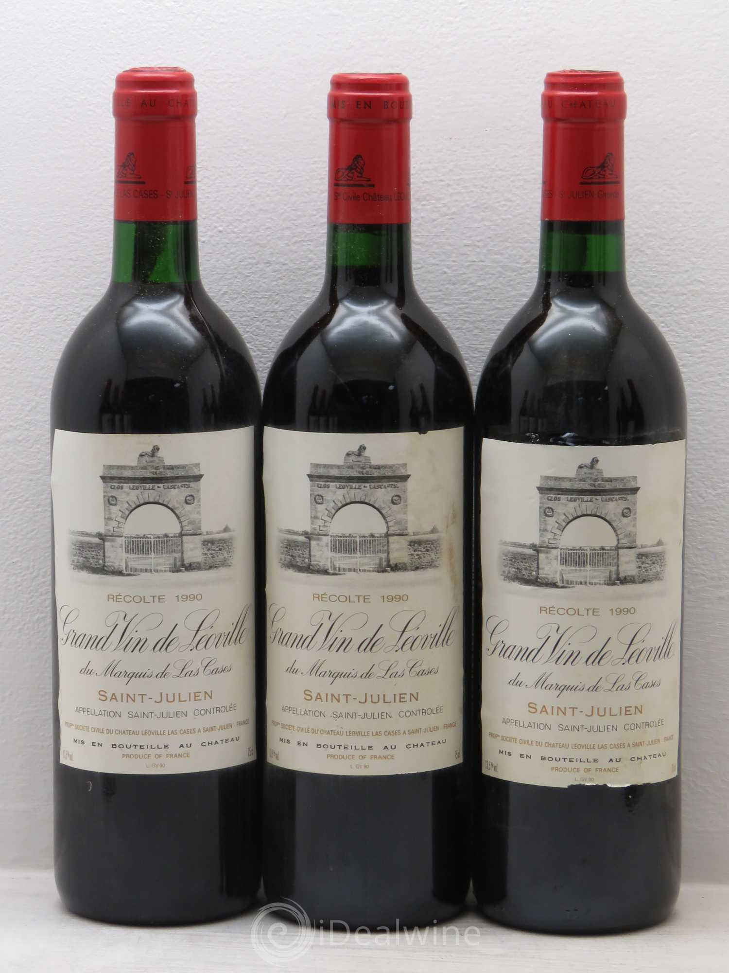 Château Léoville Las Cases 2ème Grand Cru Classé 1990 - Lot de 12 bouteilles - 2