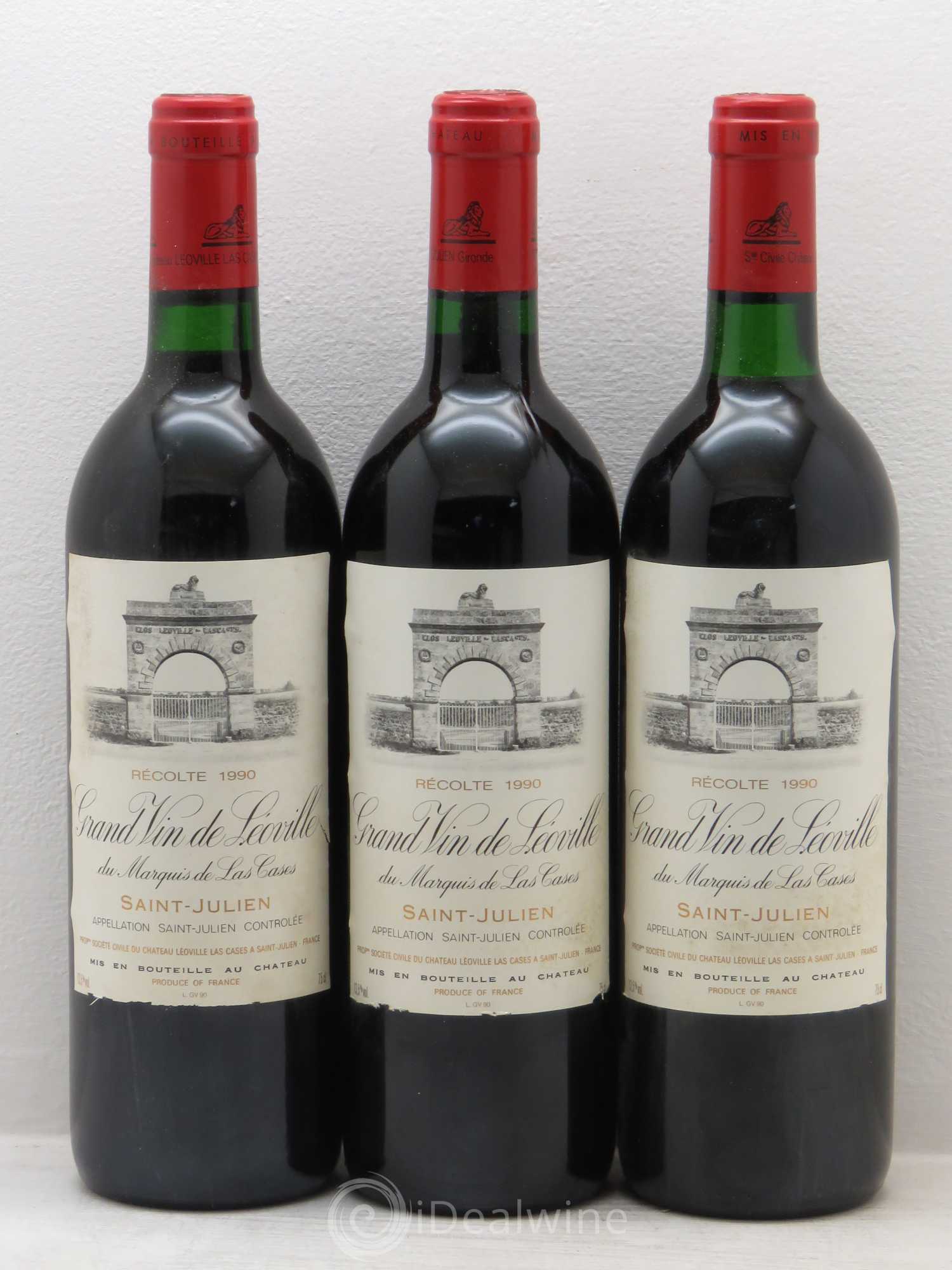 Château Léoville Las Cases 2ème Grand Cru Classé 1990 - Lot de 12 bouteilles - 4