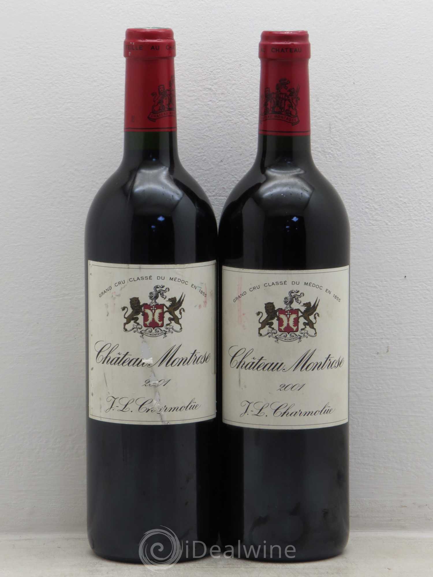 Château Montrose 2ème Grand Cru Classé 2001 - Lot de 2 bouteilles - 0