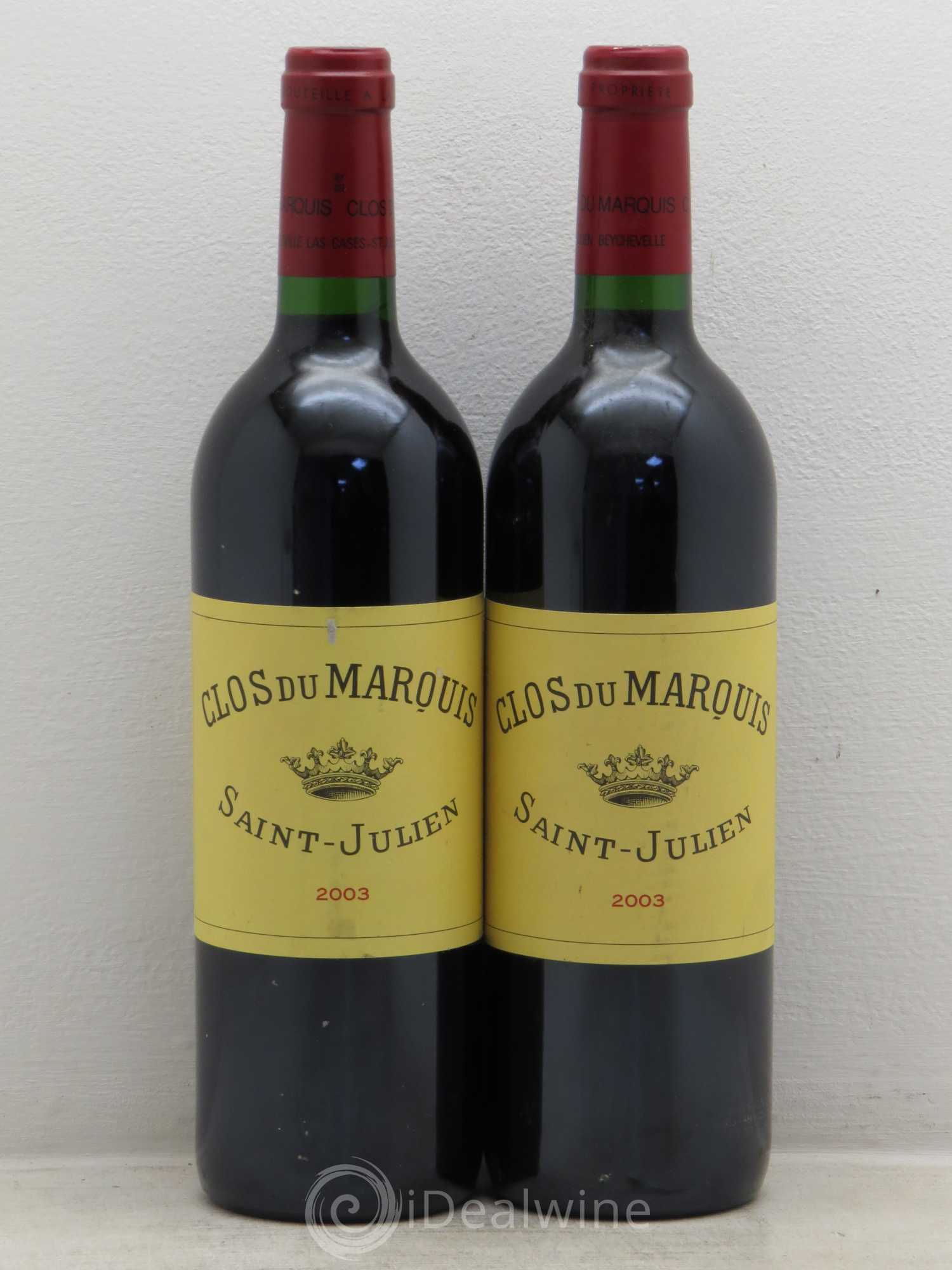 Clos du Marquis 2003 - Lot de 2 bouteilles - 0
