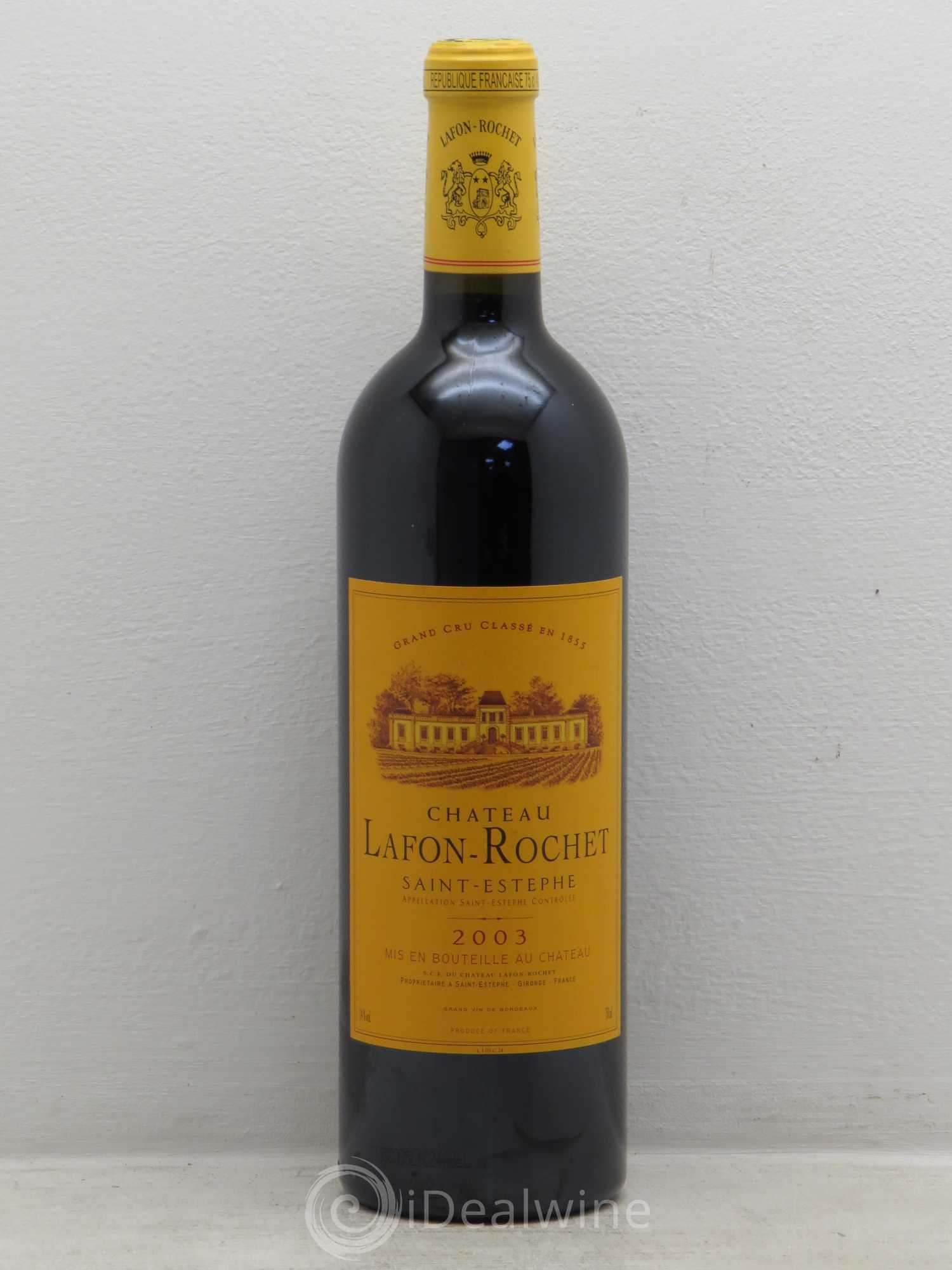 Château Lafon Rochet 4ème Grand Cru Classé 2003 - Lot de 1 bouteille - 0