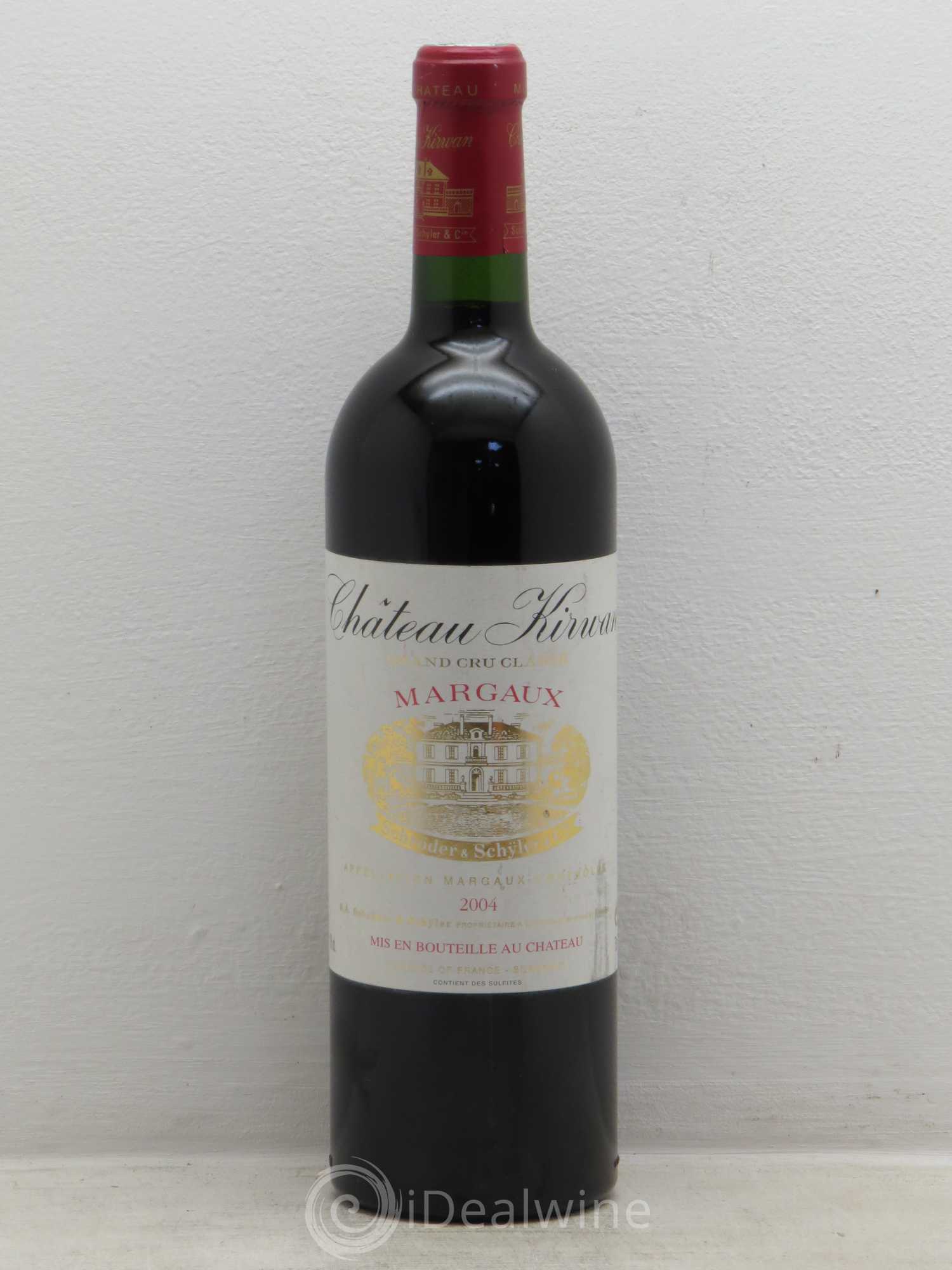 Château Kirwan 3ème Grand Cru Classé 2004 - Lot de 1 bouteille - 0