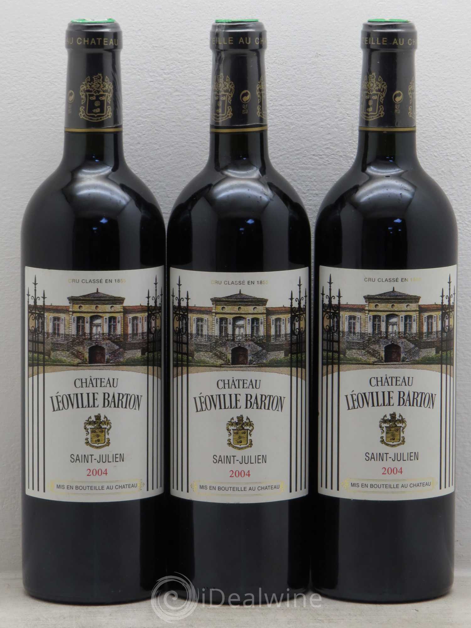 Château Léoville Barton 2ème Grand Cru Classé 2004 - Lot de 3 bouteilles - 0
