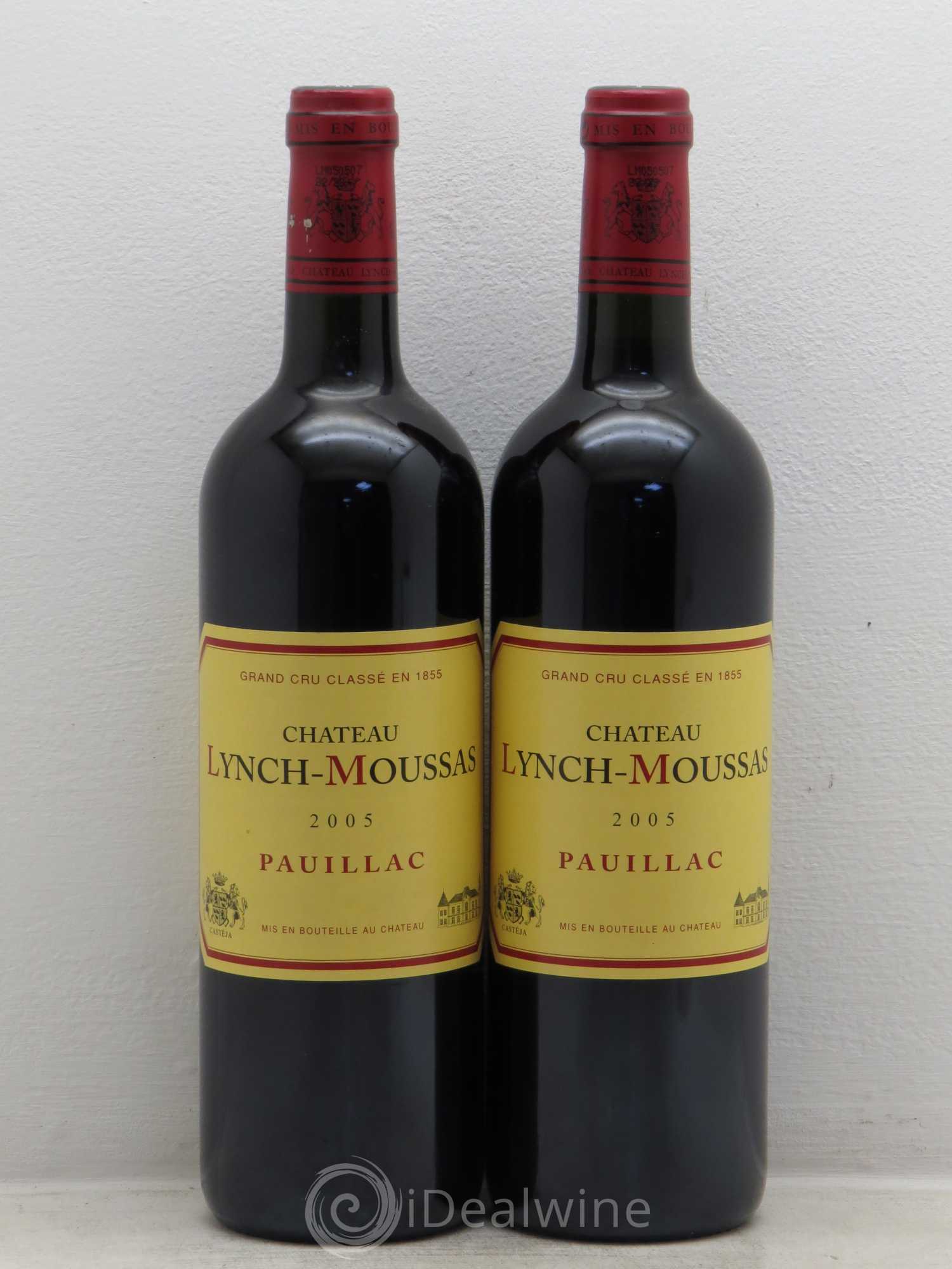 Château Lynch Moussas 5ème Grand Cru Classé 2005 - Lot de 2 bouteilles - 0