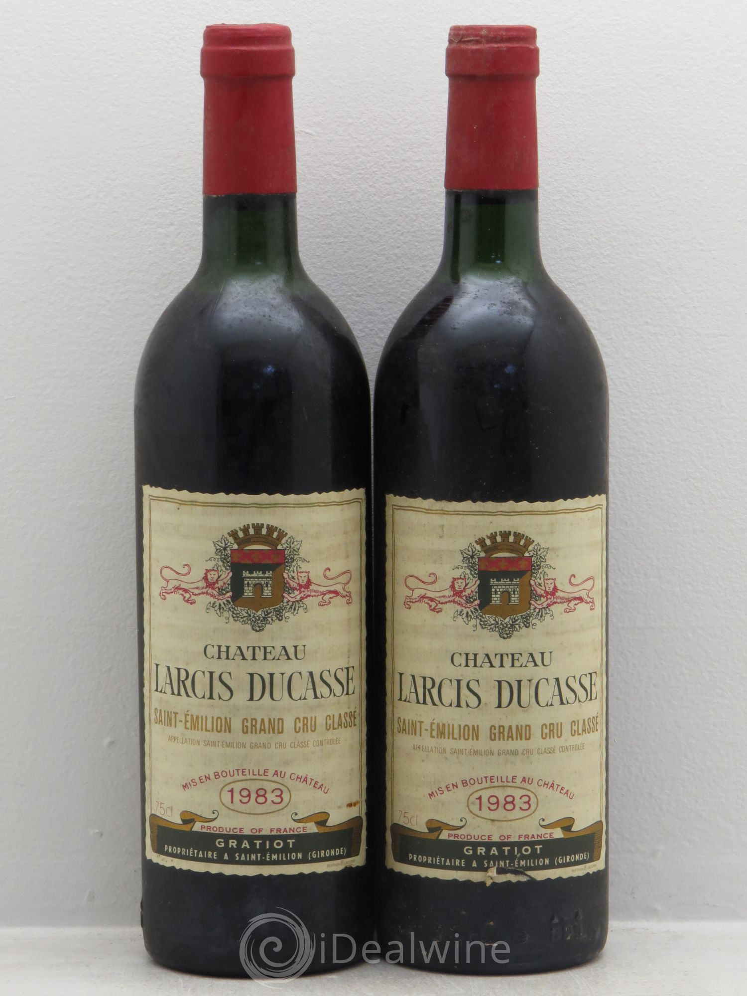Château Larcis Ducasse 1er Grand Cru Classé B 1983 - Lot de 2 bouteilles - 0