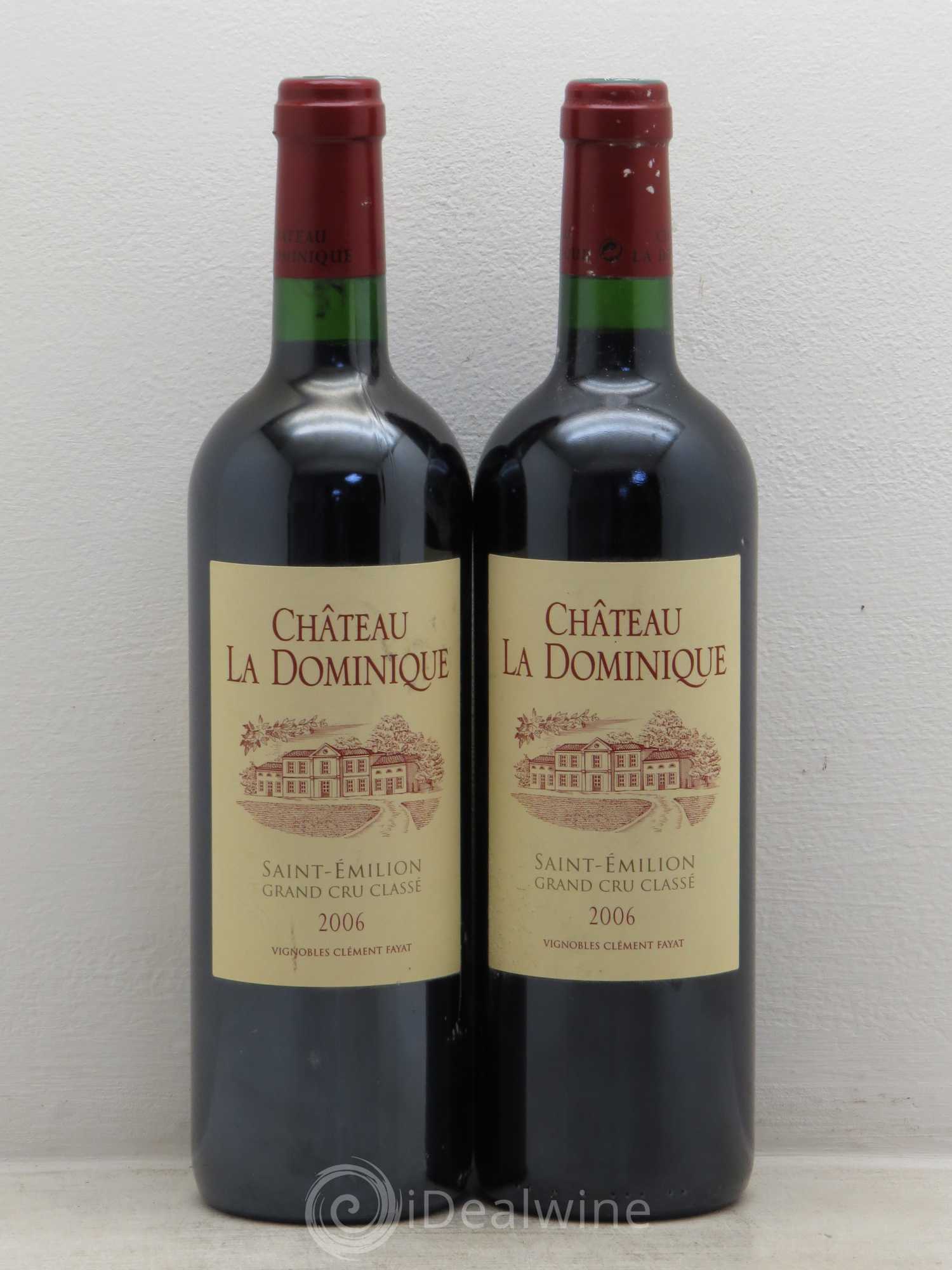 Château la Dominique Grand Cru Classé 2006 - Lot de 2 bouteilles - 0