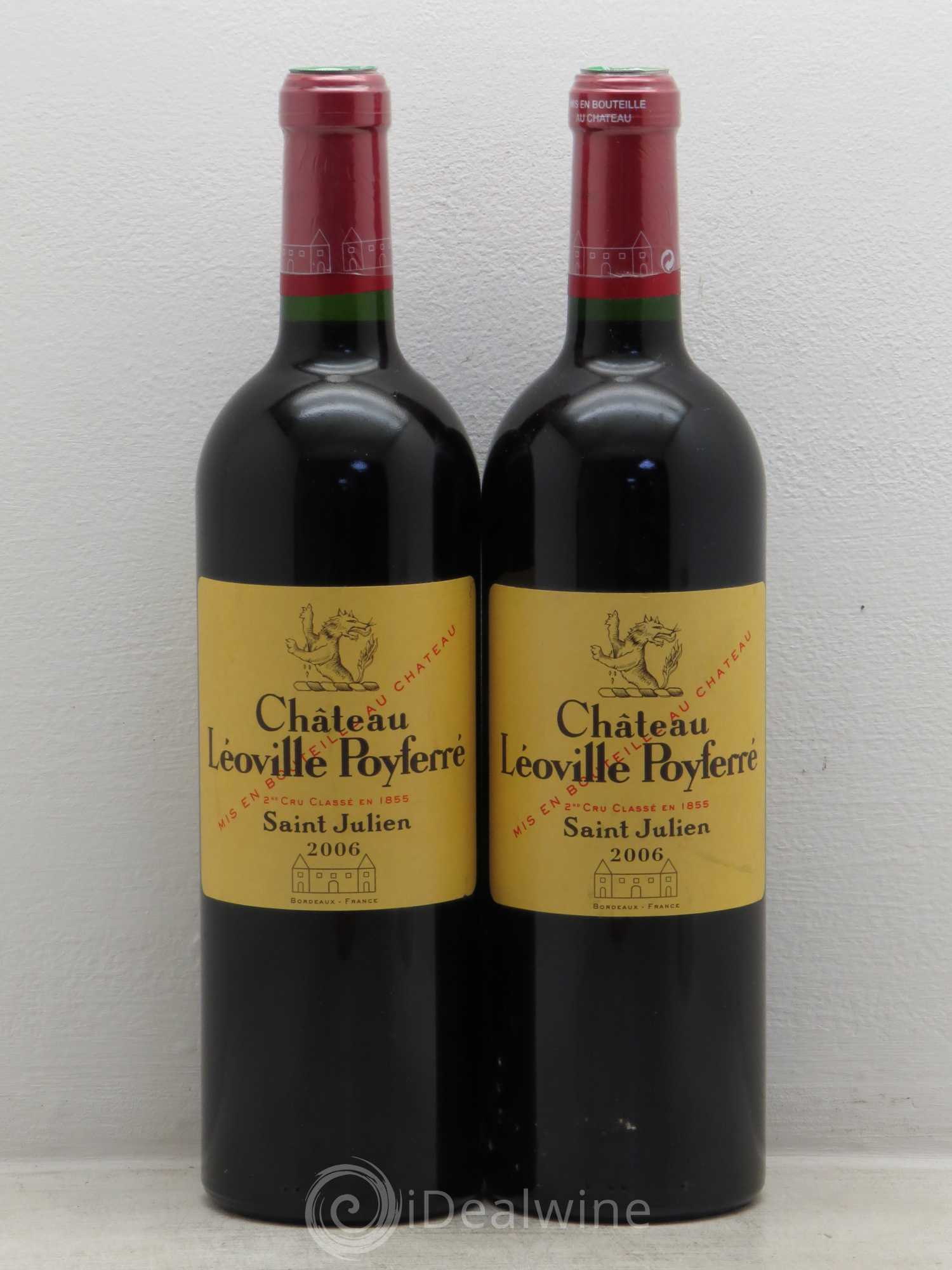 Château Léoville Poyferré 2ème Grand Cru Classé 2006 - Lot de 2 bouteilles - 0