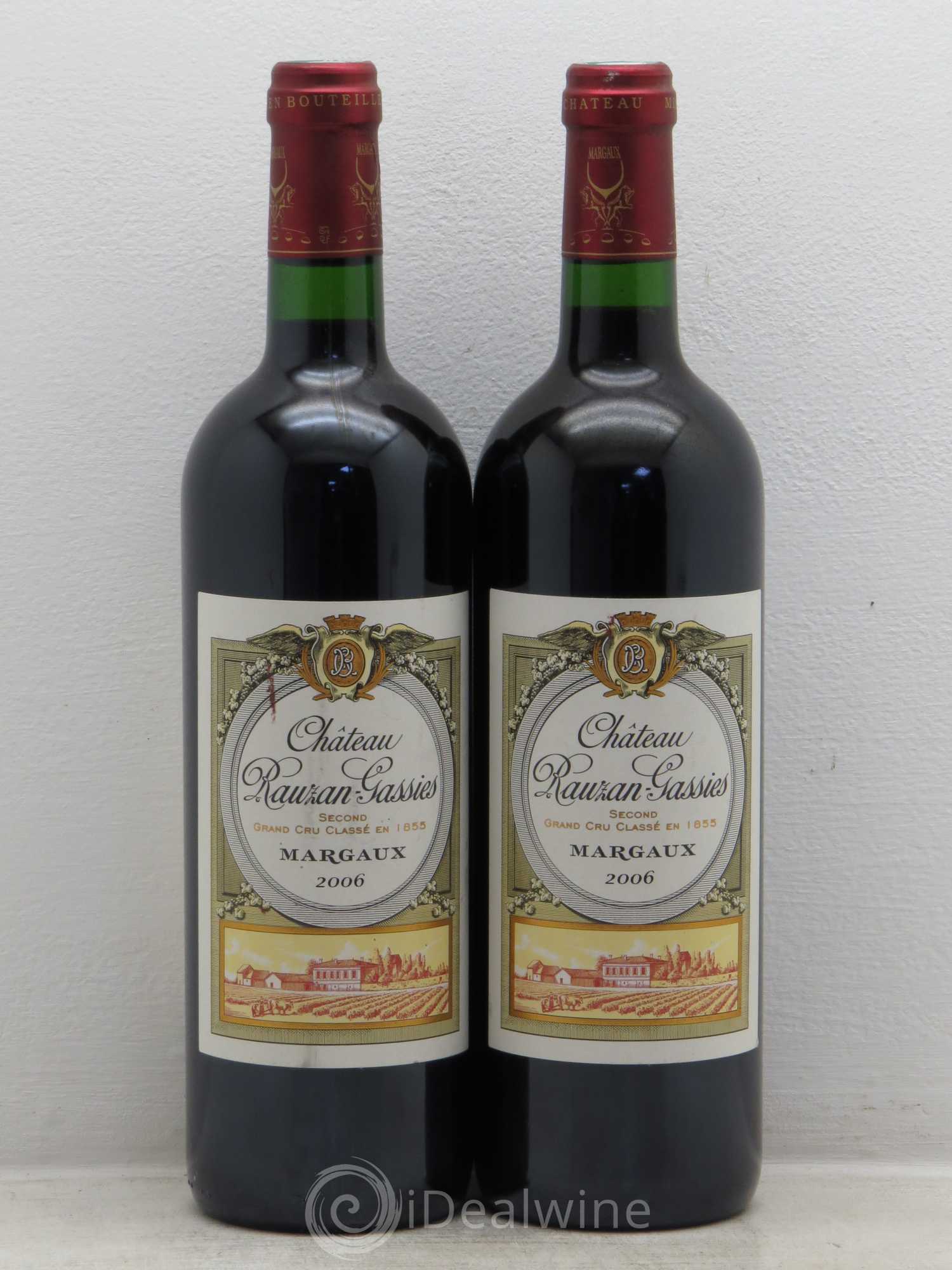 Château Rauzan-Gassies 2ème Grand Cru Classé 2006 - Lot de 2 bouteilles - 0