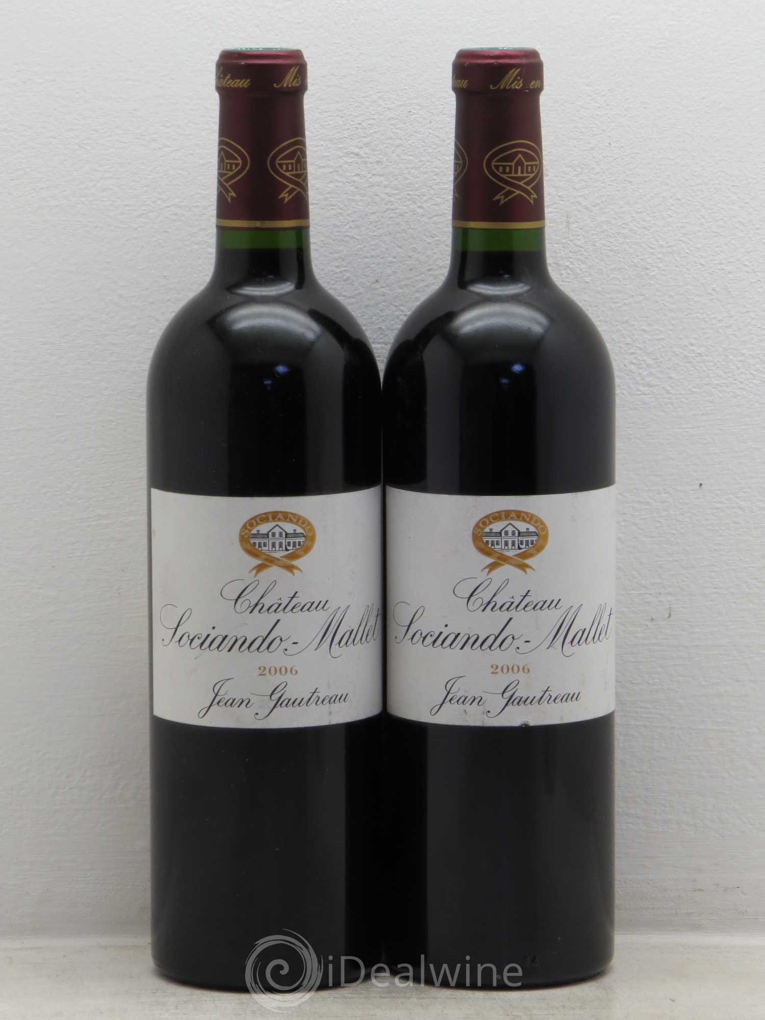 Château Sociando Mallet 2006 - Lot de 2 bouteilles - 0