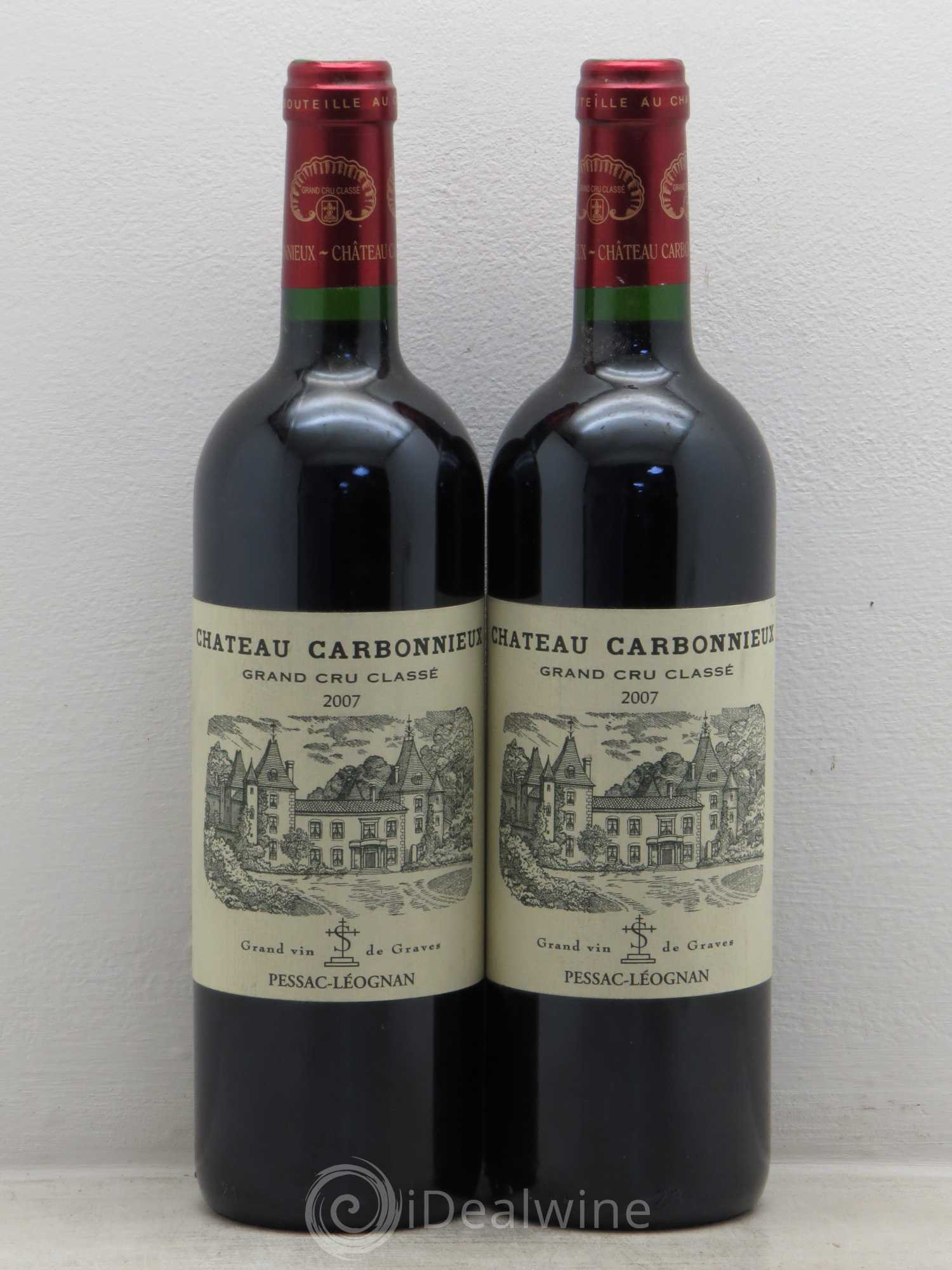 Château Carbonnieux Cru Classé de Graves 2007 - Lot de 2 bouteilles - 0