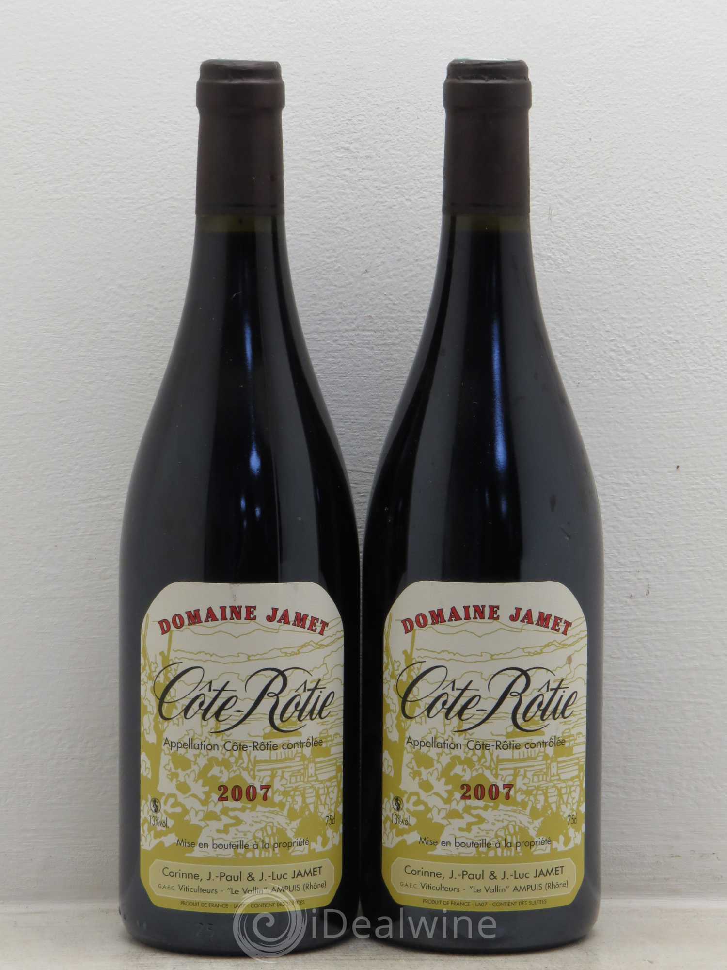 Côte-Rôtie Jamet (Domaine) 2007 - Lot de 2 bouteilles - 0