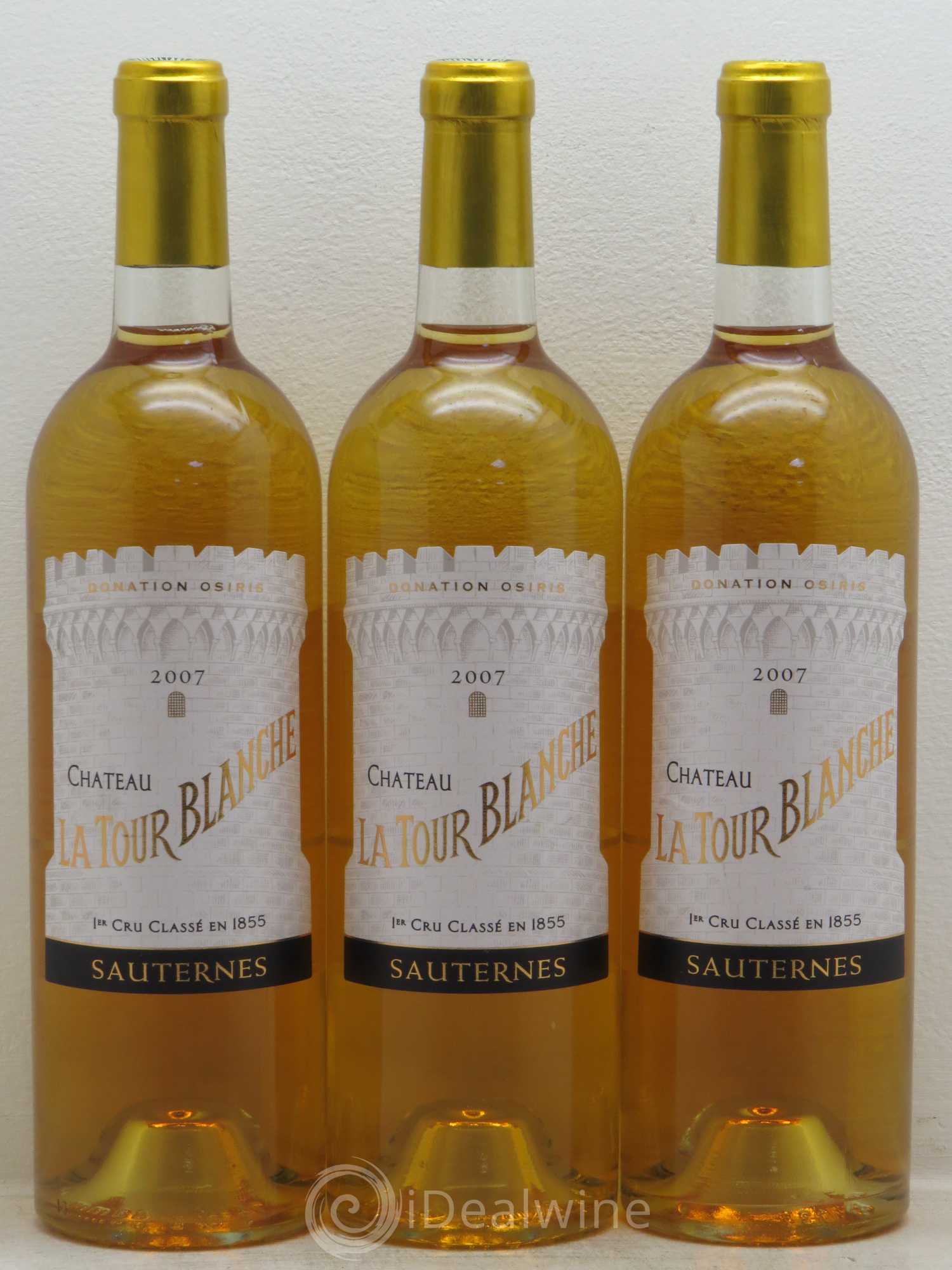 Château la Tour Blanche 1er Grand Cru Classé 2007 - Lotto di 3 bottiglie - 0