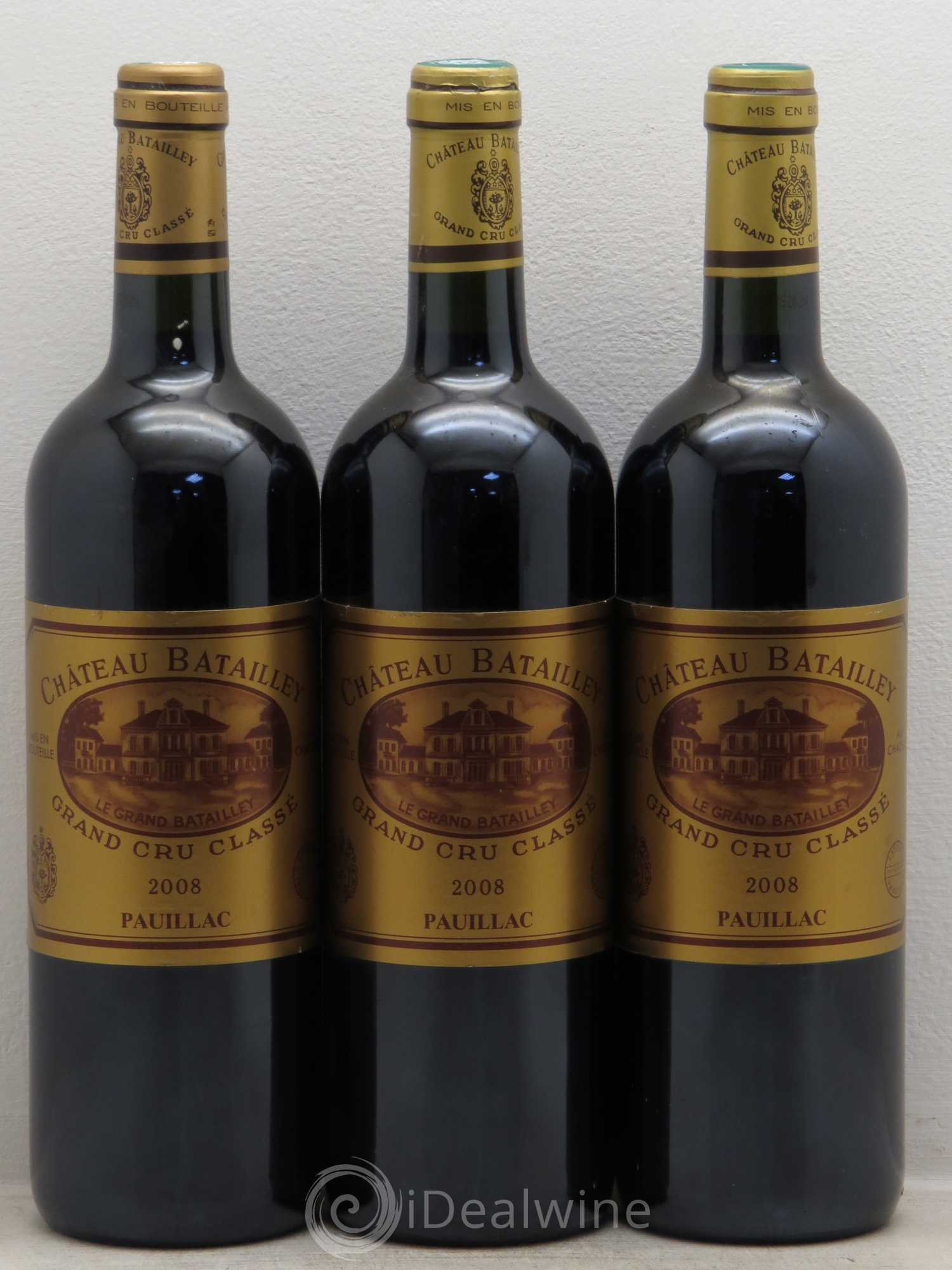 Château Batailley 5ème Grand Cru Classé 2008 - Lot de 3 bouteilles - 0
