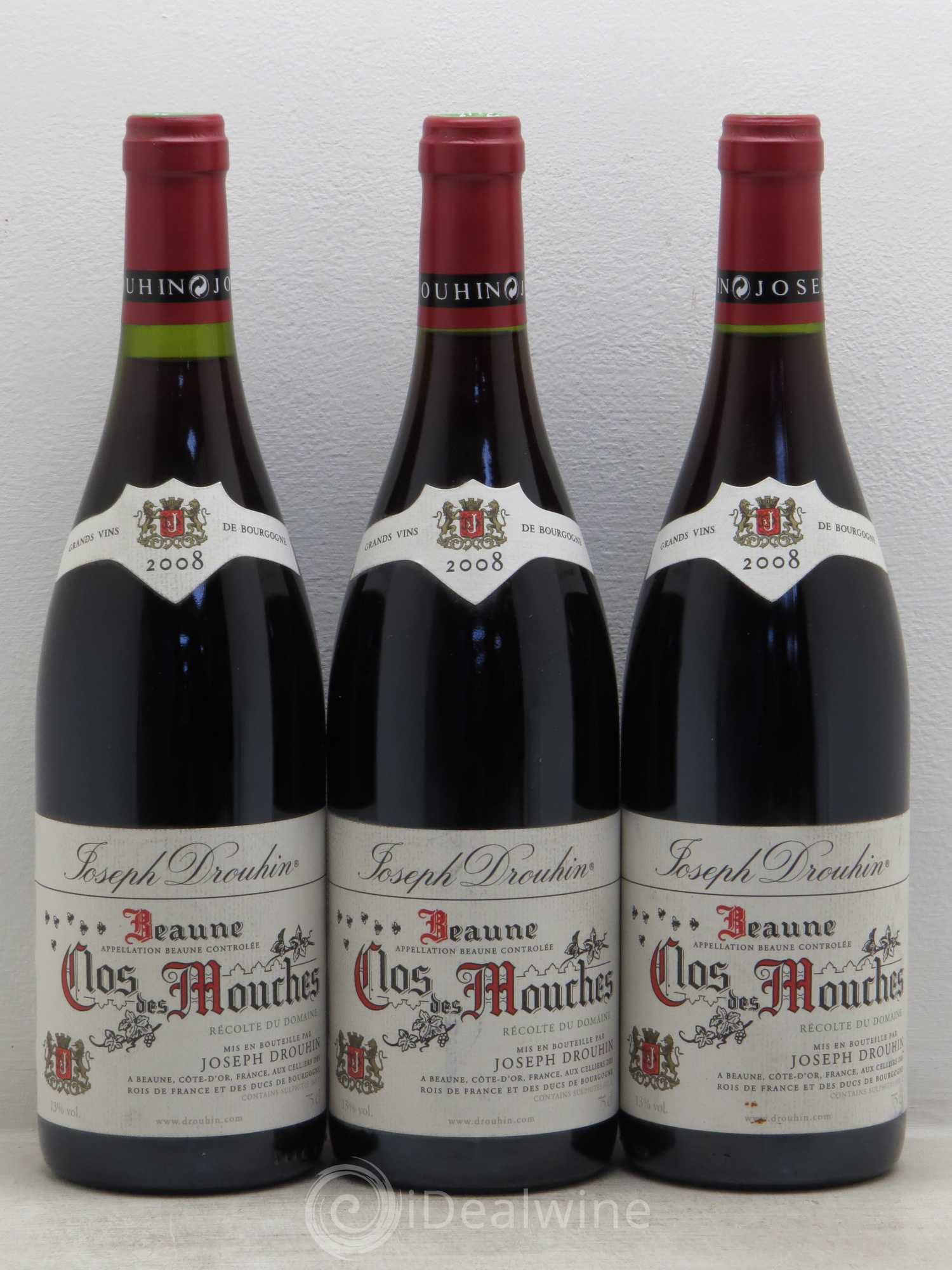 Beaune 1er Cru Clos des Mouches Joseph Drouhin 2008 - Lot de 3 bouteilles - 0