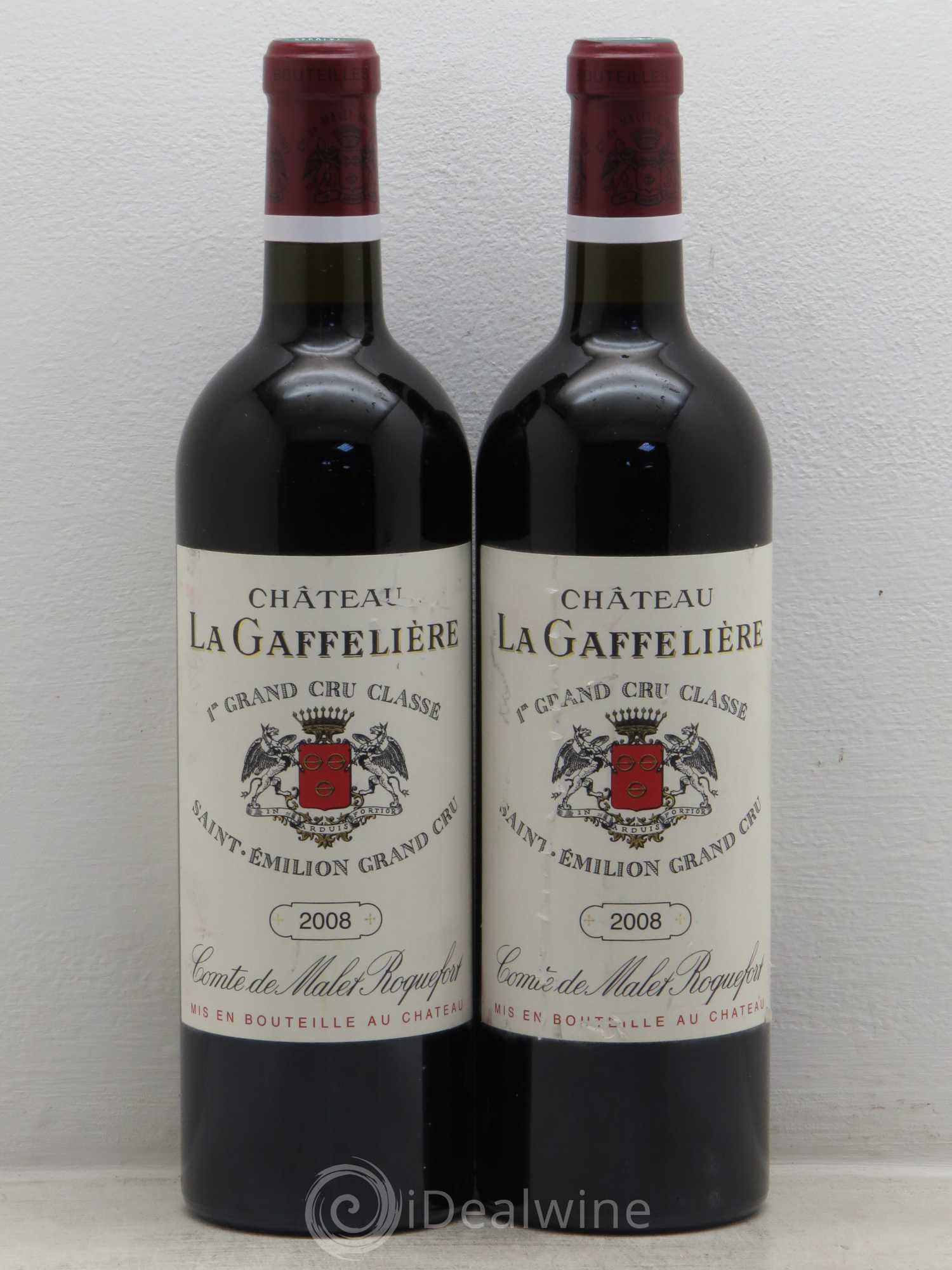 Château la Gaffelière 1er Grand Cru Classé B 2008 - Lot de 2 bouteilles - 0