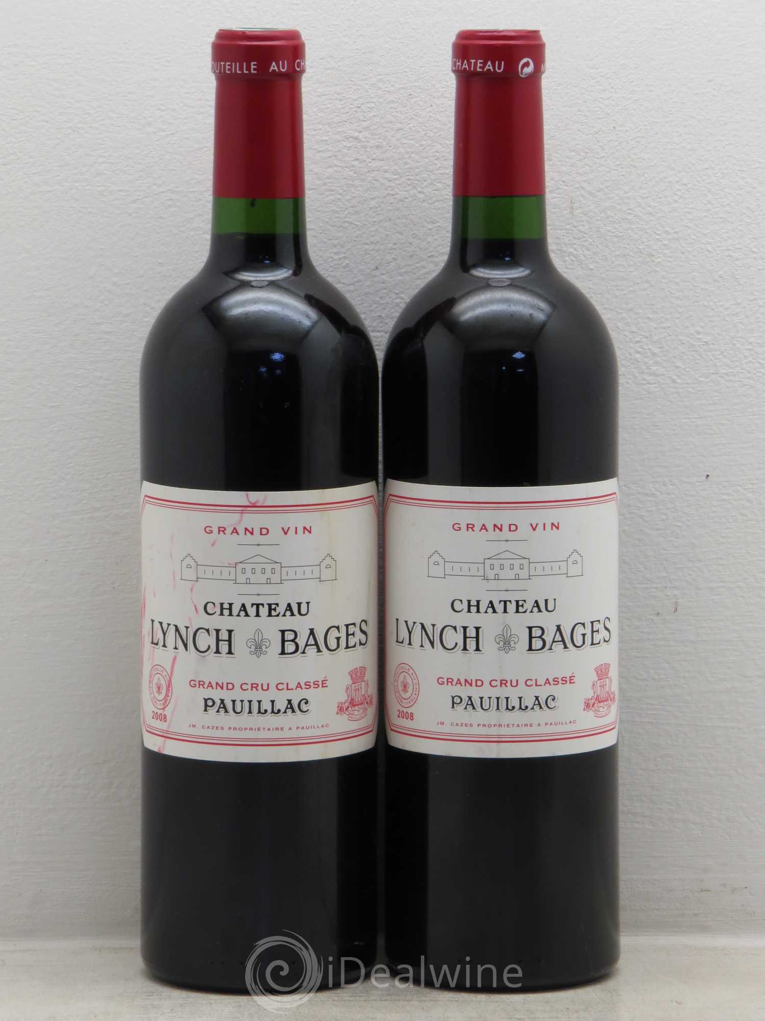 Château Lynch Bages 5ème Grand Cru Classé 2008 - Lot de 2 bouteilles - 0