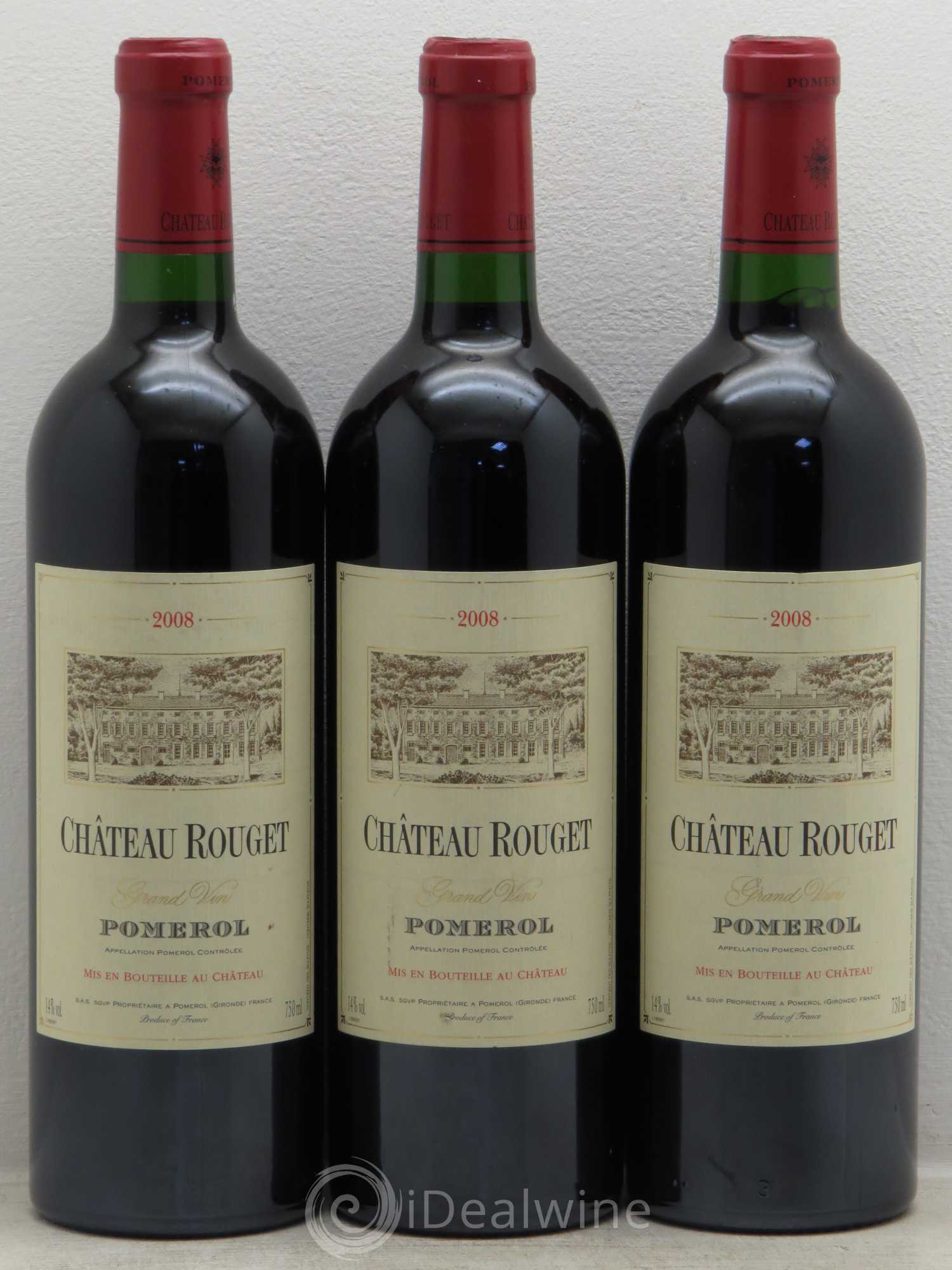 Château Rouget 2008 - Posten von 3 Flaschen - 0