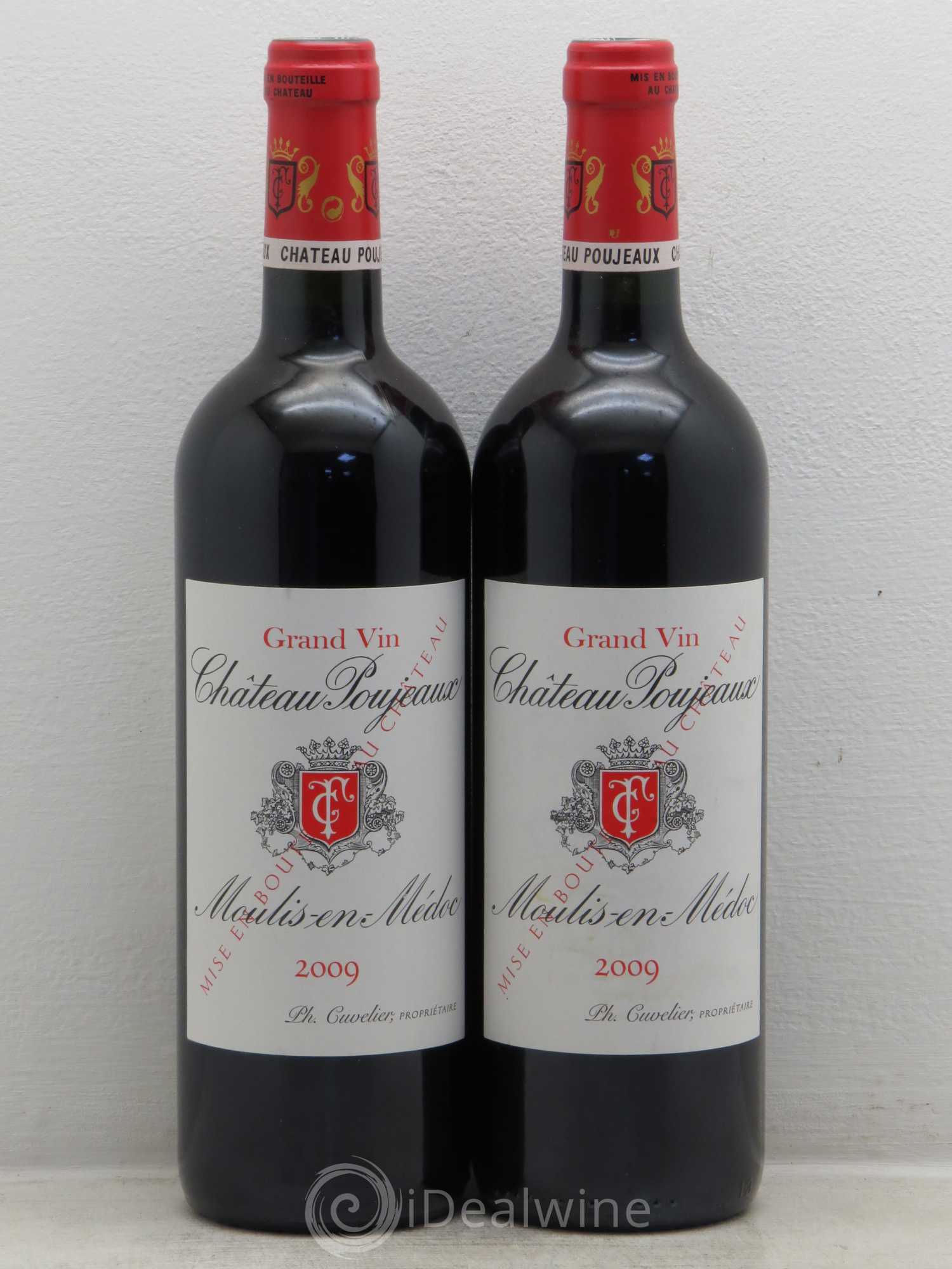 Château Poujeaux 2009 - Lot de 2 bouteilles - 0