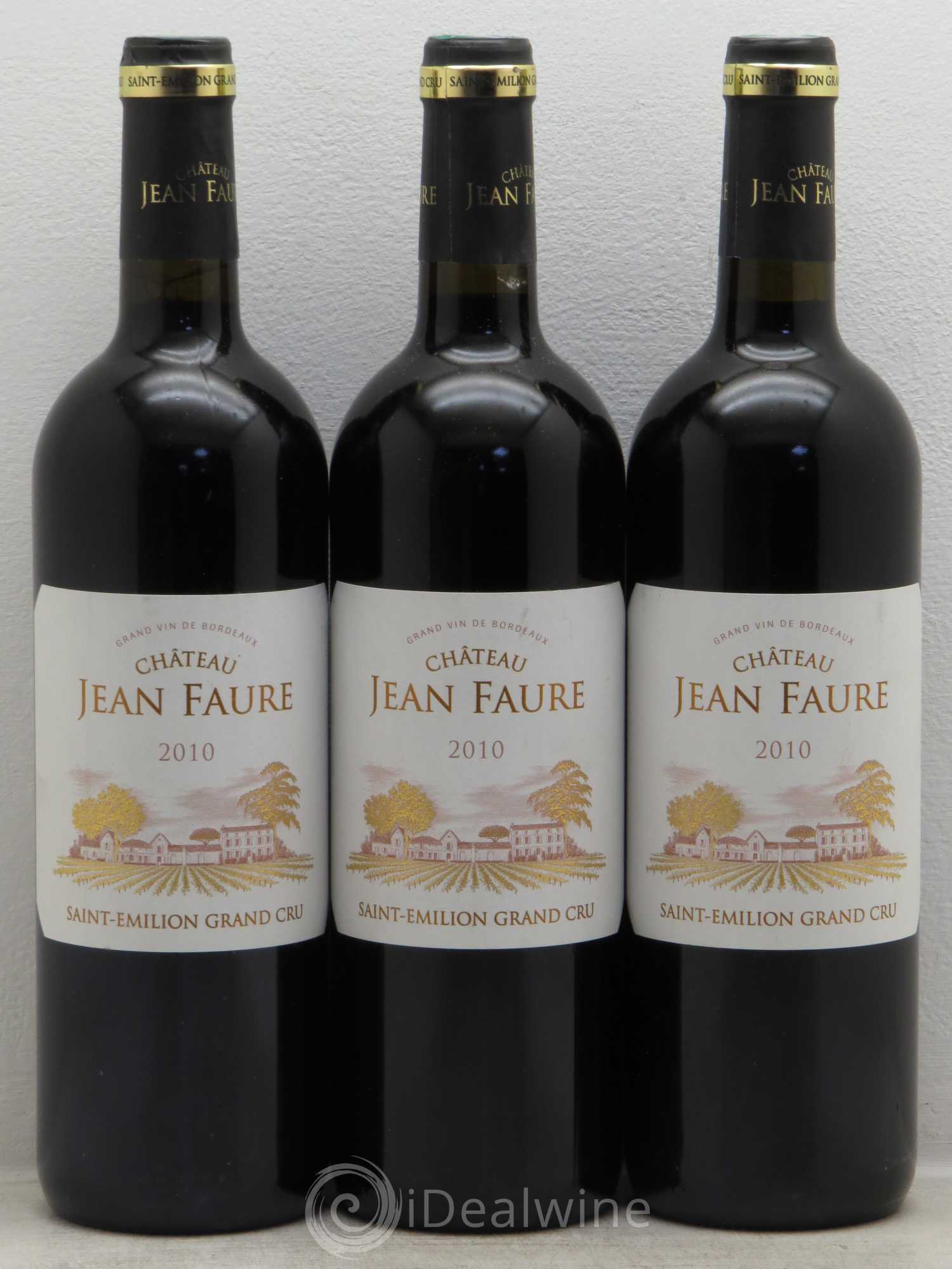 Château Jean Faure Grand Cru Classé 2010 - Lot de 3 bouteilles - 0
