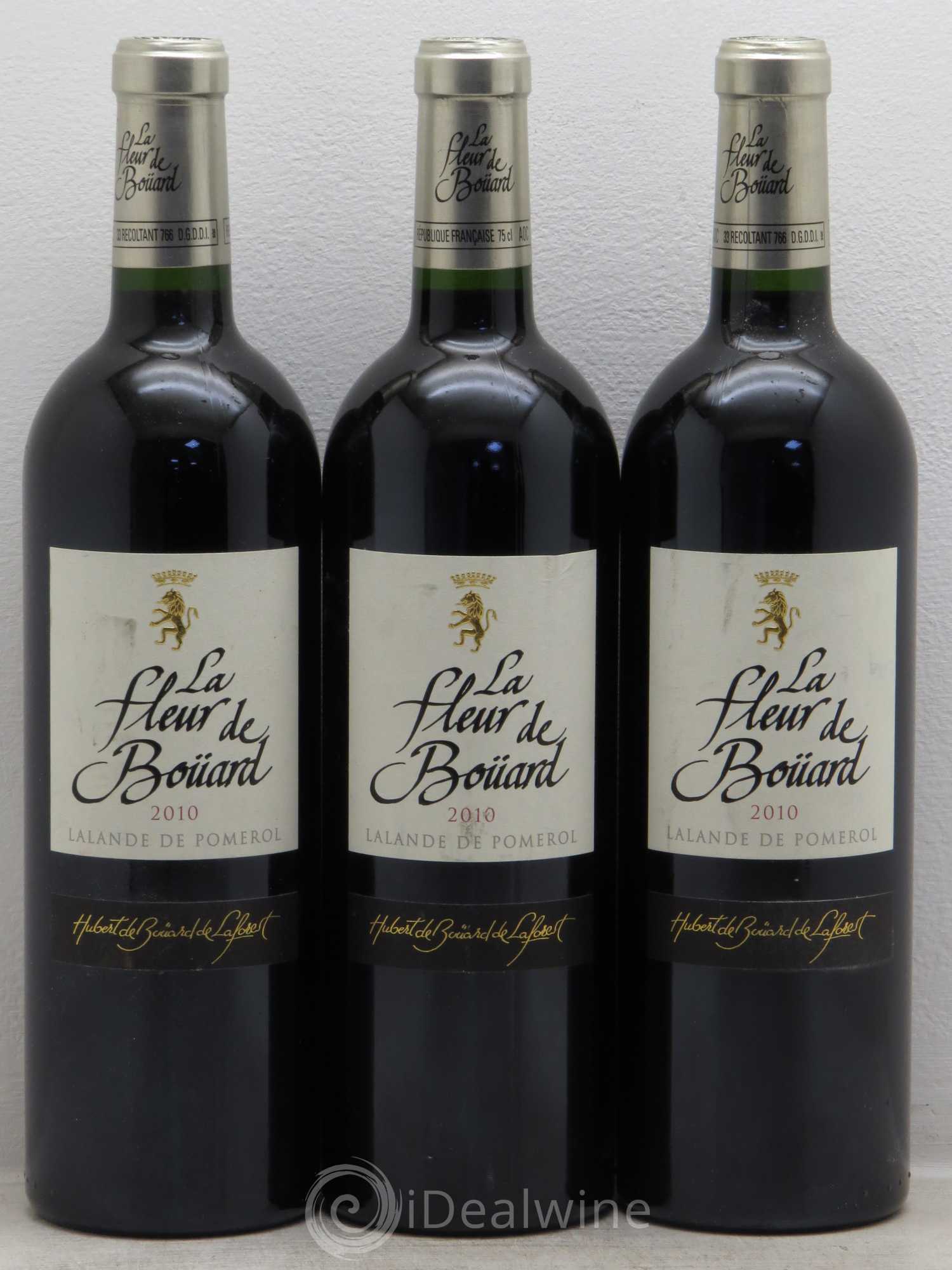 Bordeaux Château La FLeur de Bouard Lalande de Pomerol 2010 - Posten von 3 Flaschen - 0