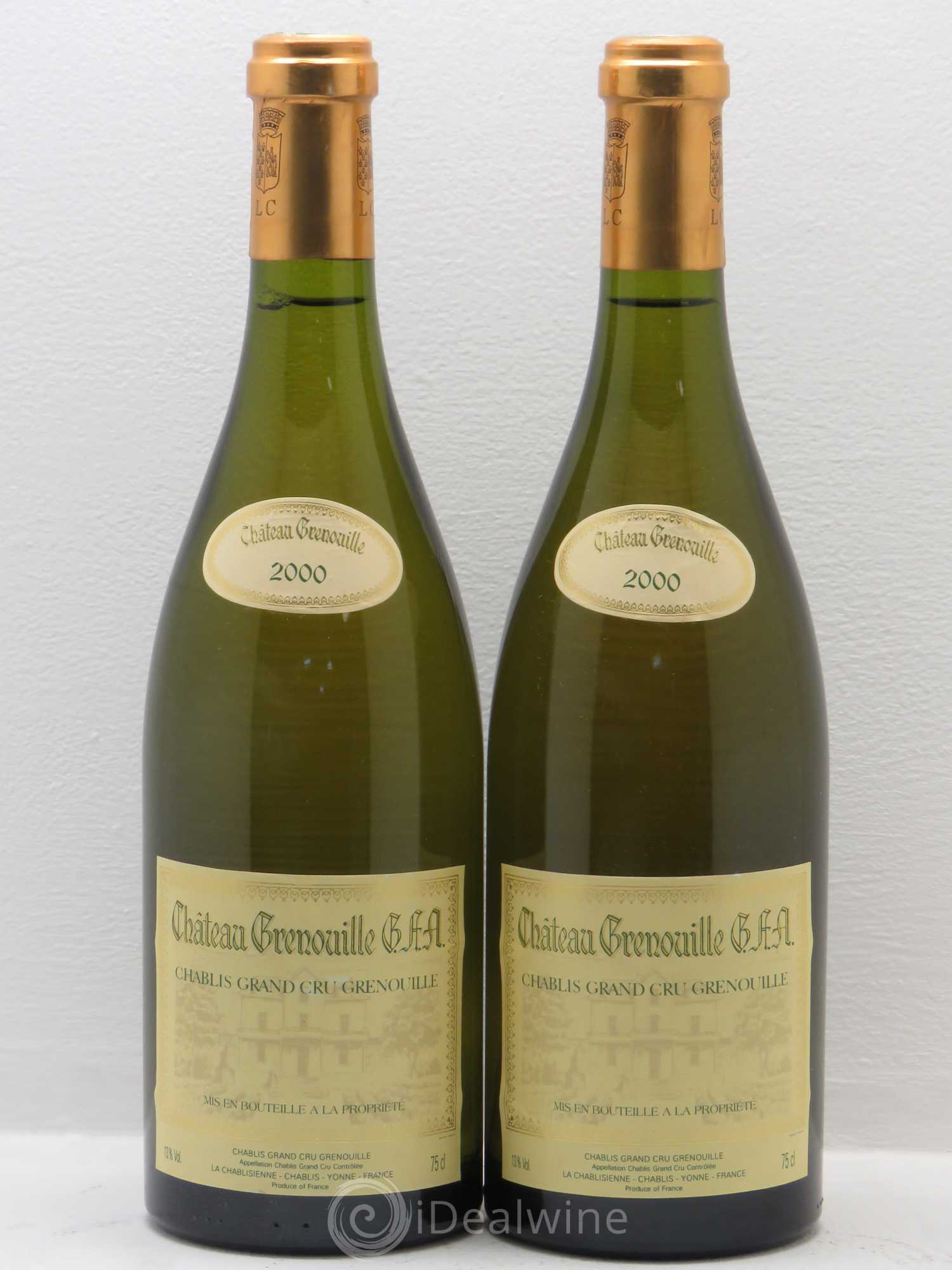 Chablis Grand Cru Château Grenouille 2000 - Posten von 2 Flaschen - 0