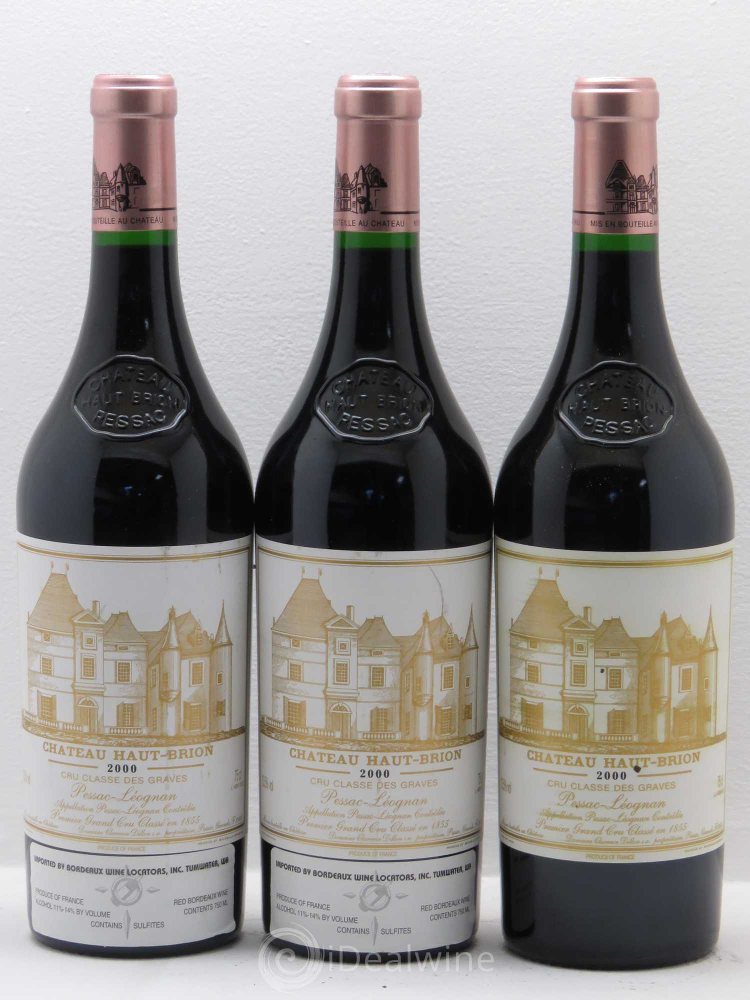 Château Haut Brion 1er Grand Cru Classé 2000 - Lot de 12 bouteilles - 1
