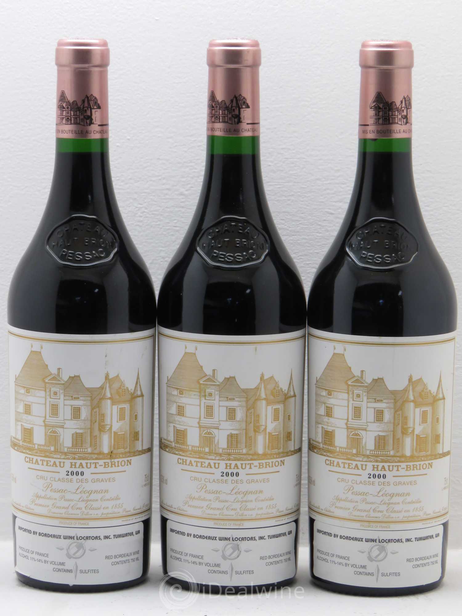 Château Haut Brion 1er Grand Cru Classé 2000 - Lot de 12 bouteilles - 2