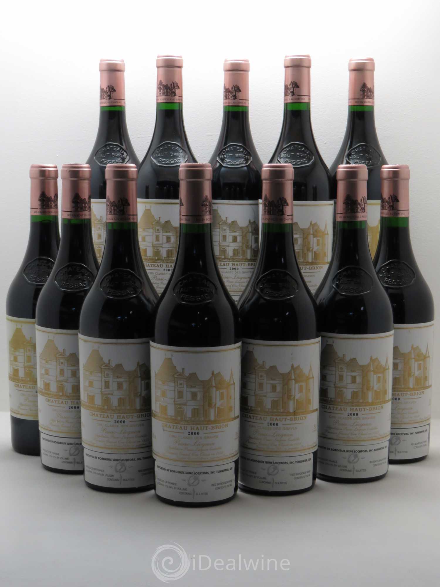 Château Haut Brion 1er Grand Cru Classé 2000 - Lot de 12 bouteilles - 0