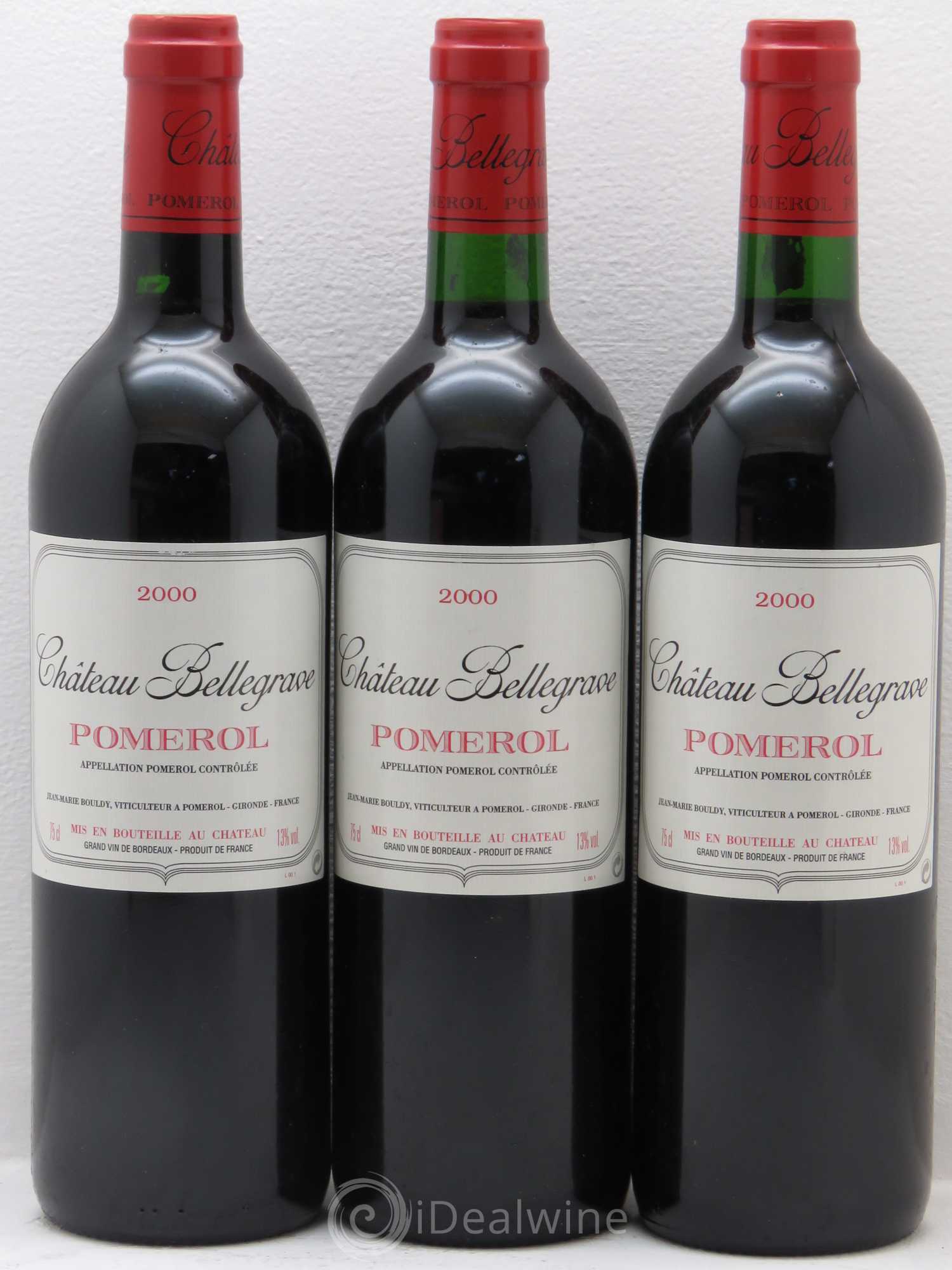 Château Bellegrave 2000 - Lot de 3 bouteilles - 0