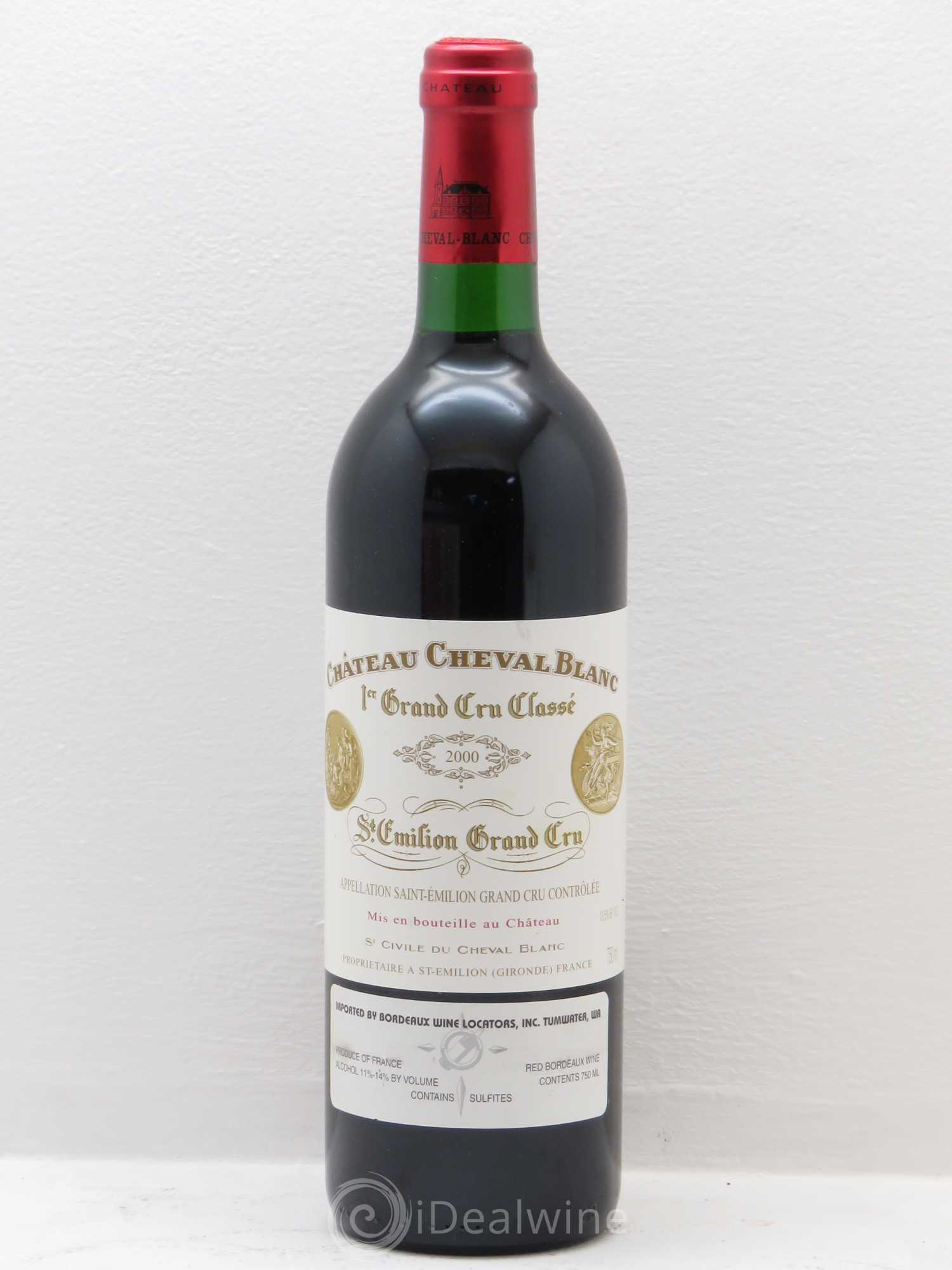 Château Cheval Blanc 1er Grand Cru Classé A 2000 - Lot de 1 bouteille - 0