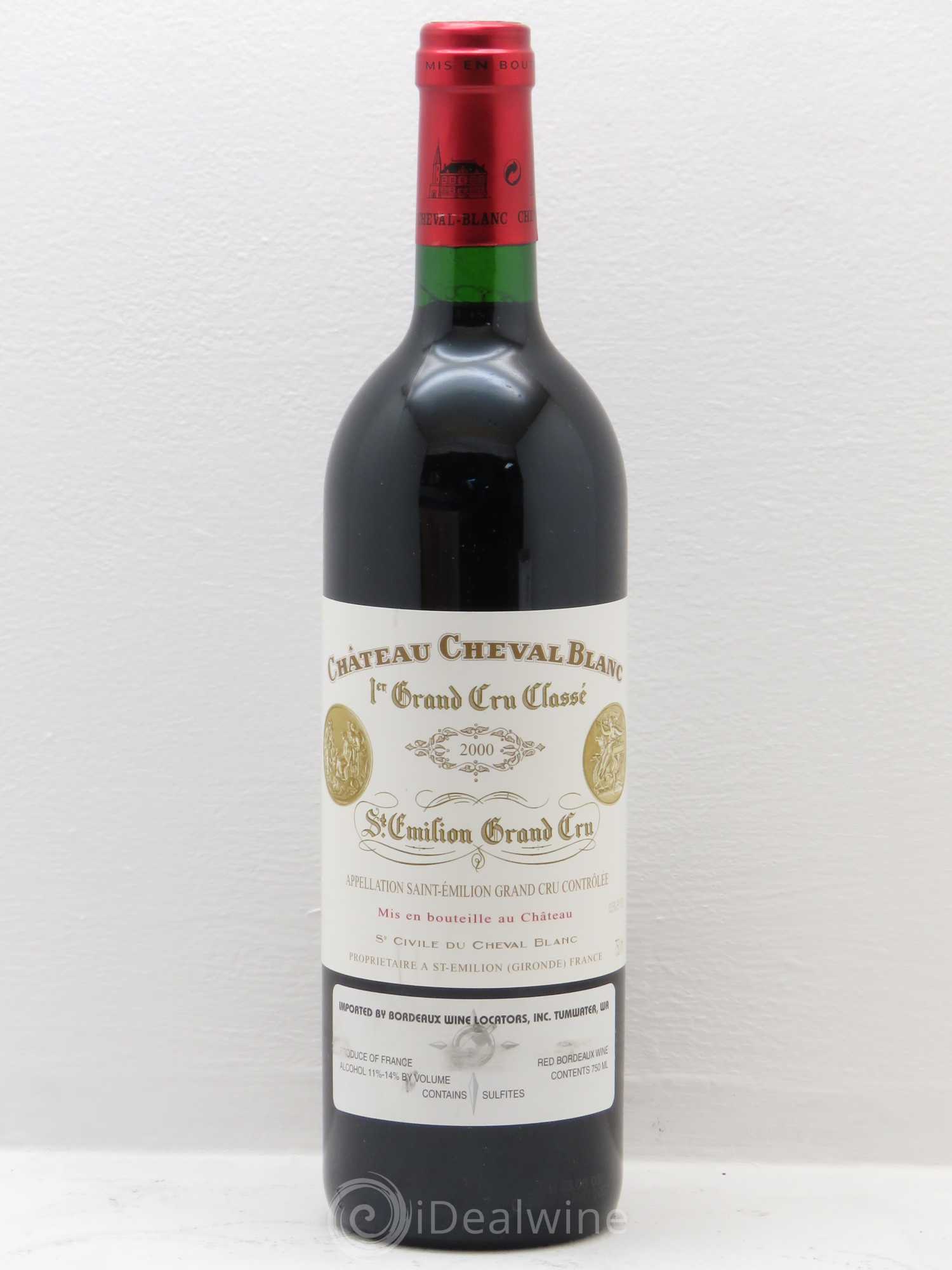 Château Cheval Blanc 1er Grand Cru Classé A 2000 - Lot de 1 bouteille - 0