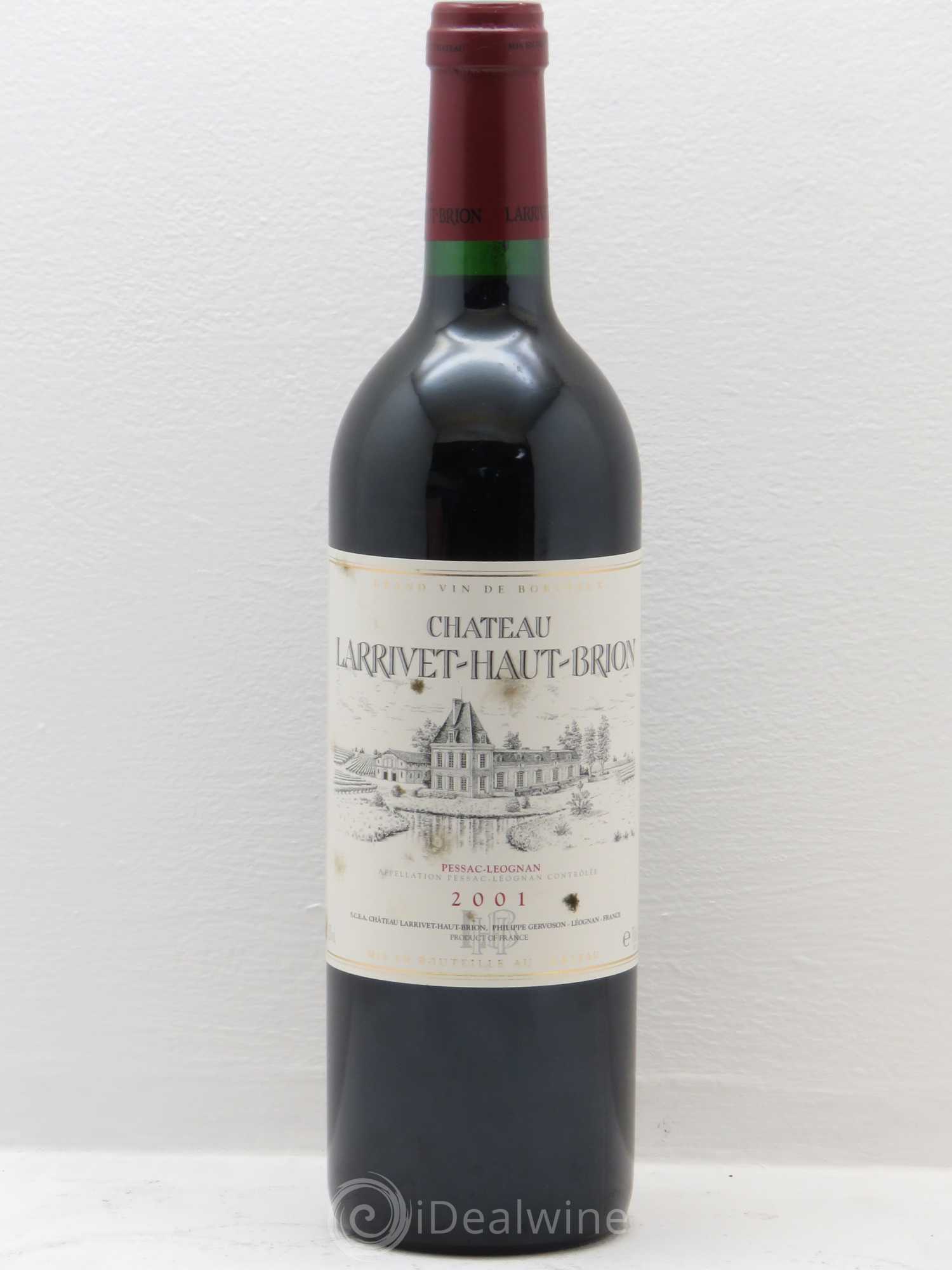 Château Larrivet Haut-Brion 2001 - Lot de 1 bouteille - 0