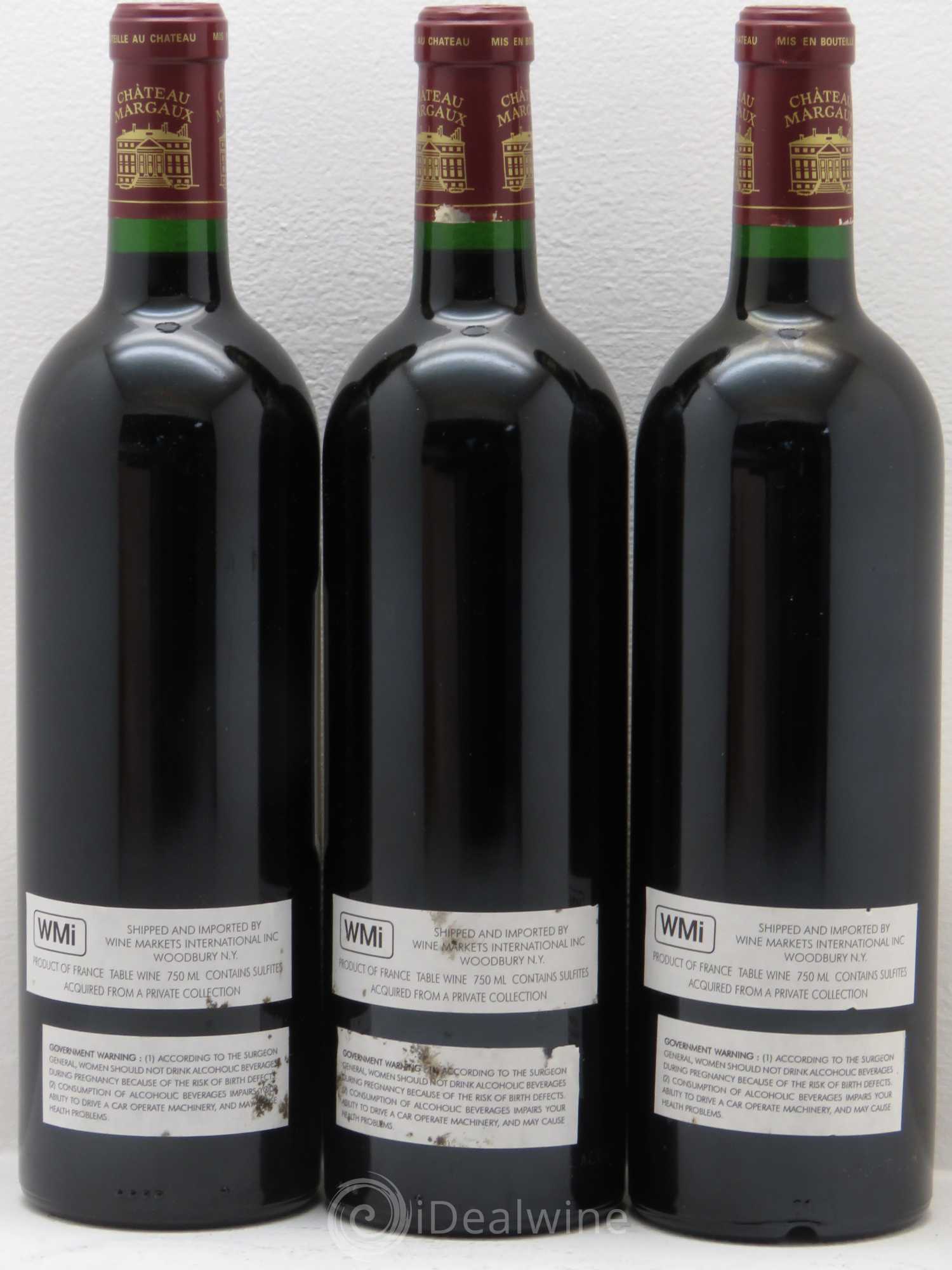 Château Margaux 1er Grand Cru Classé 2000 - Lot de 3 bouteilles - 1