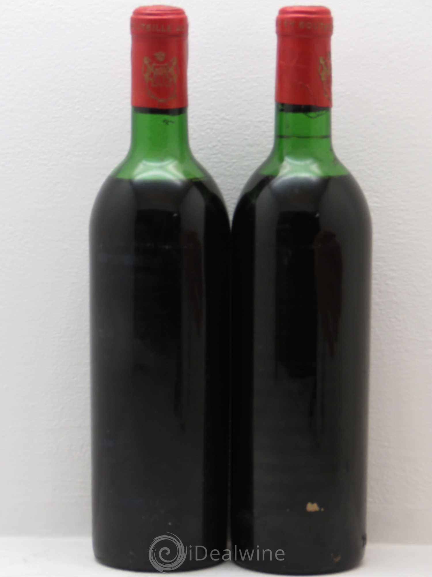 Château Mouton Rothschild 1er Grand Cru Classé 1970 - Lot de 2 bouteilles - 0